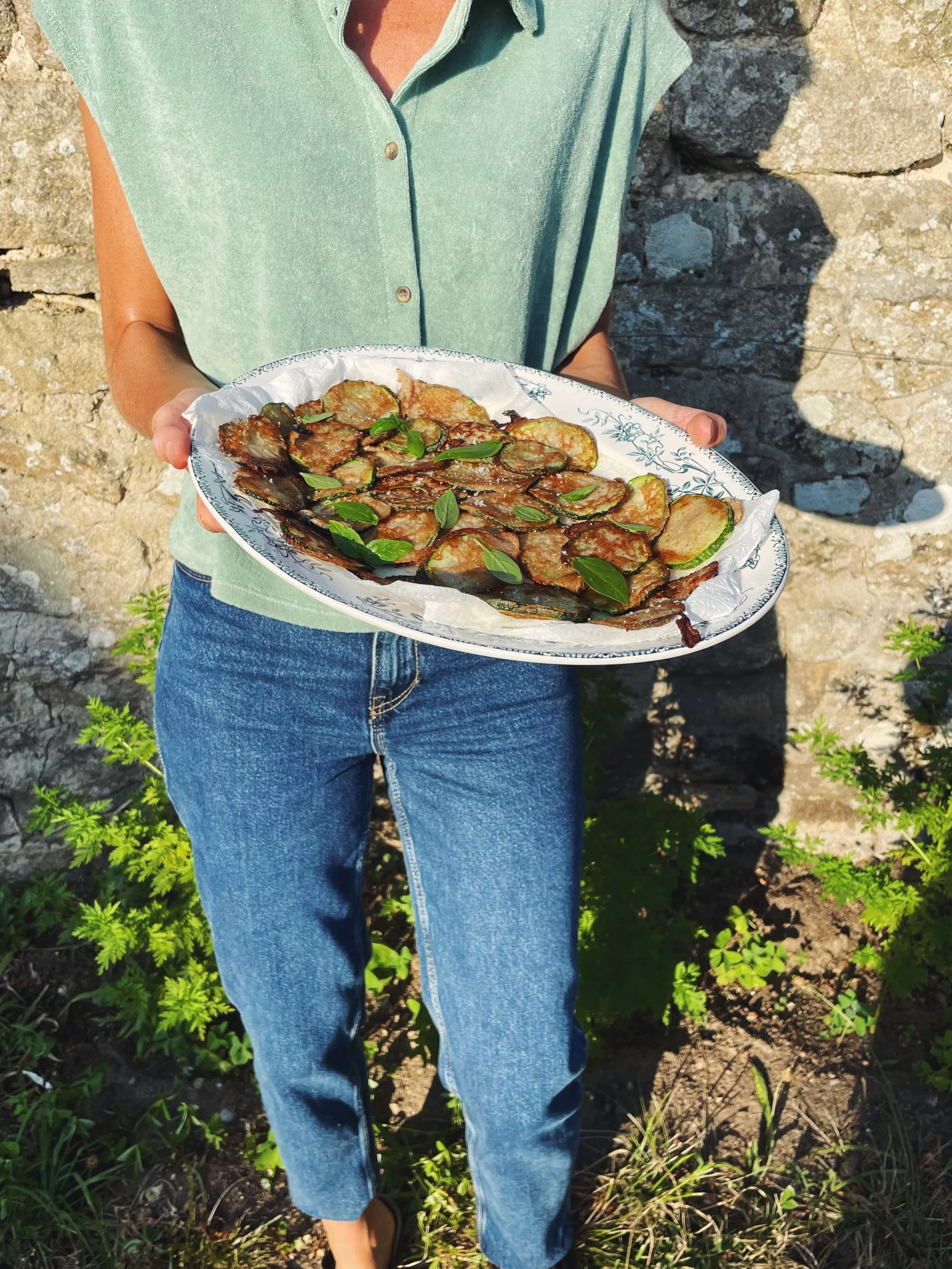 Beignets de feuilles sauvages aux&nbsp;farines de châtaigne &amp;&nbsp;sarrasin&nbsp;
