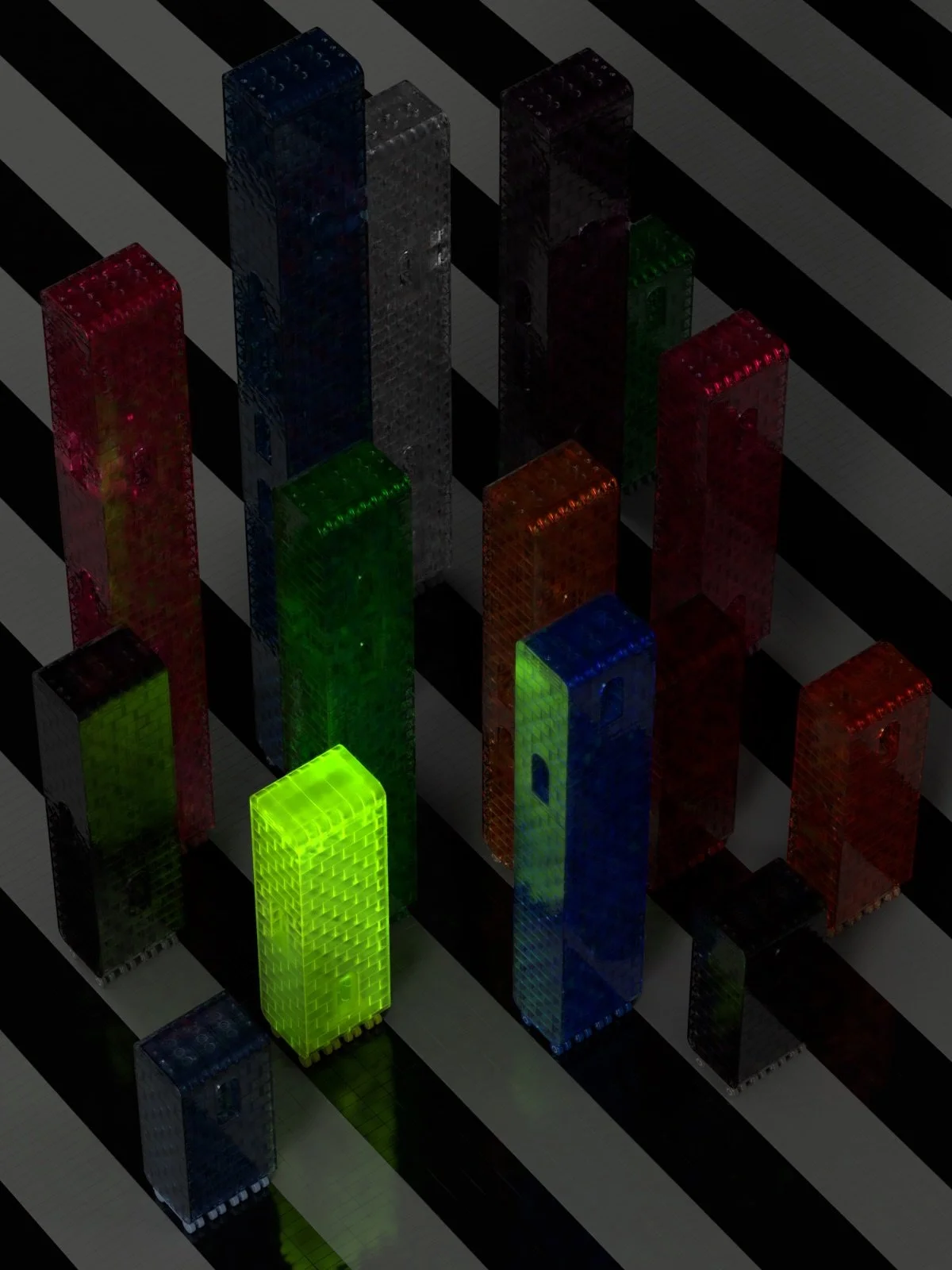 In playing around with the render settings on @bricklink studio last night&hellip; This happened. I don&rsquo;t even know how! I&rsquo;m sure I won&rsquo;t be able to reproduce it again so I will just have to love this happy accident. I&rsquo;ve been