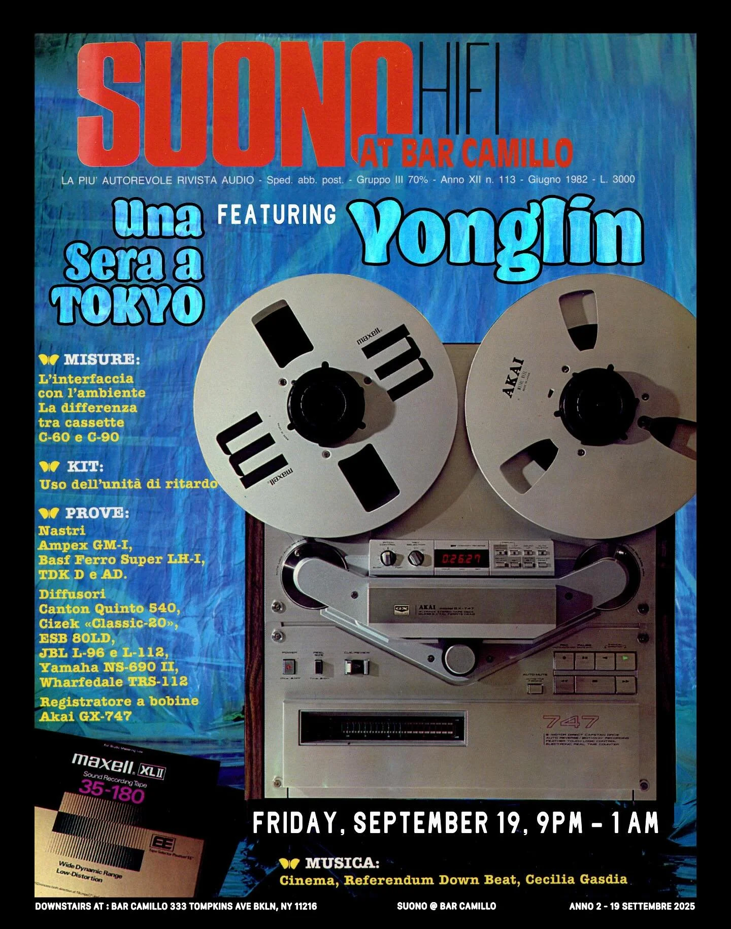 Friday, @ahhyoooonglin returns for her monthly all-Japanese vinyl night, &ldquo;Una Sera a Tokyo&rdquo;. Head downstairs at 9 for an always surprising mix of vinyl grooves and vibes. 🎌🪩💃🏽🍸

#vinyl #vinylrecords #hifi #japanesevinyl #vintagesound
