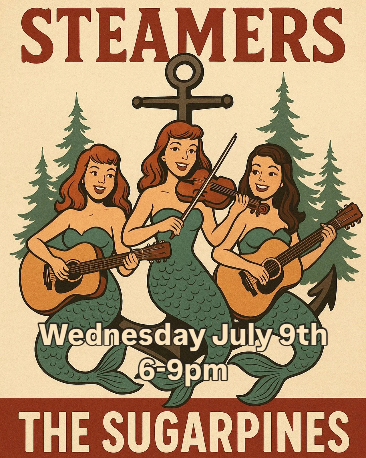 I heard some of yall asking for that @thesugarpines good good 😏 we gotchu! @steamersbargrill this coming Wednesday 7/9 from 6-9! 

@teresameisenbach consider this your official warning 😜

#thesugarpines #musicperformance #livemusic #keeptahoelive #