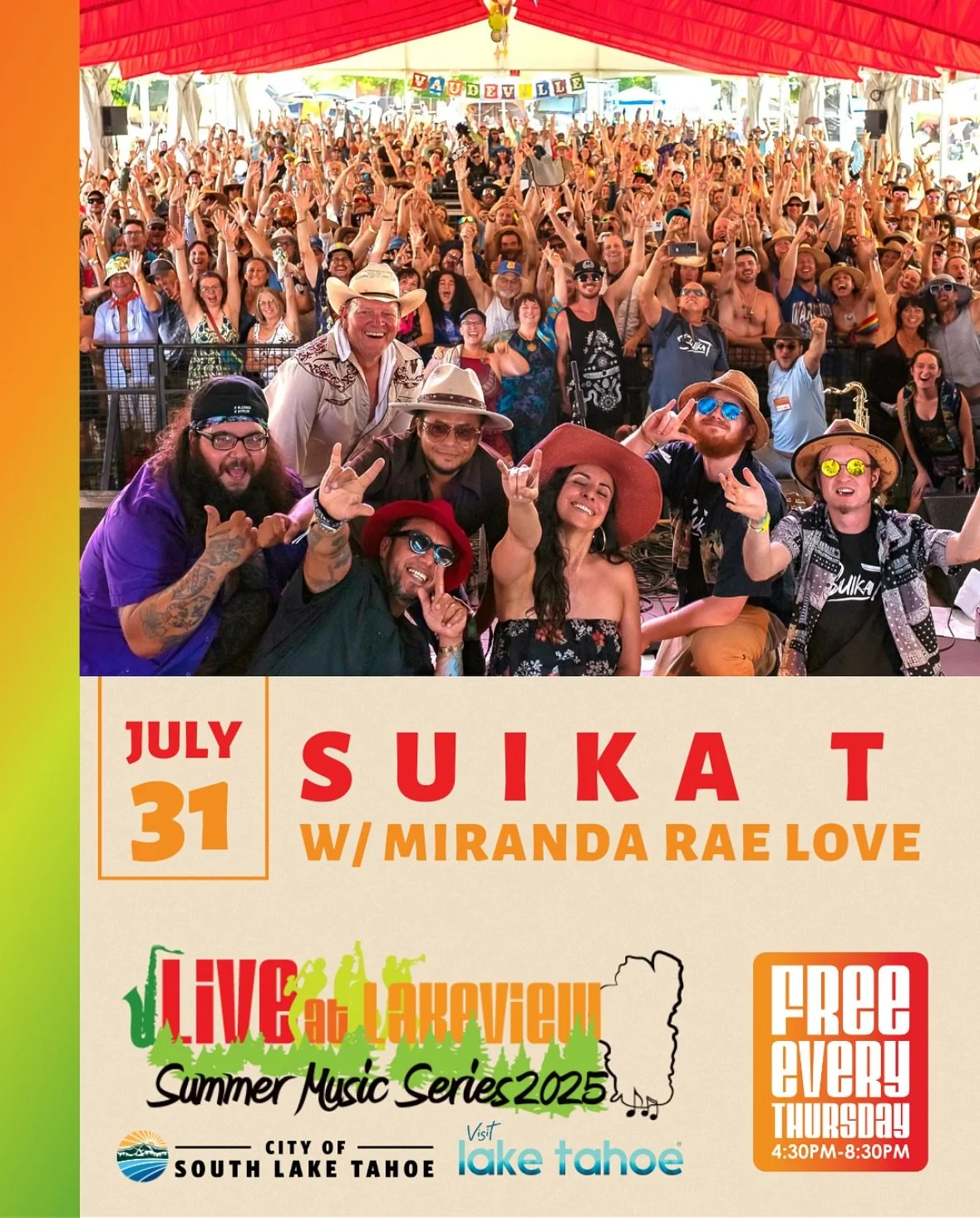 It&rsquo;s that time again! I&rsquo;ll be ending my Tahoe time this summer with an opening slot at @liveatlakeviewcommons Thursday 7/31 💫

4:30-5:45 myself and @just_josh_tahoe will be performing a special acoustic set of original music and two cove