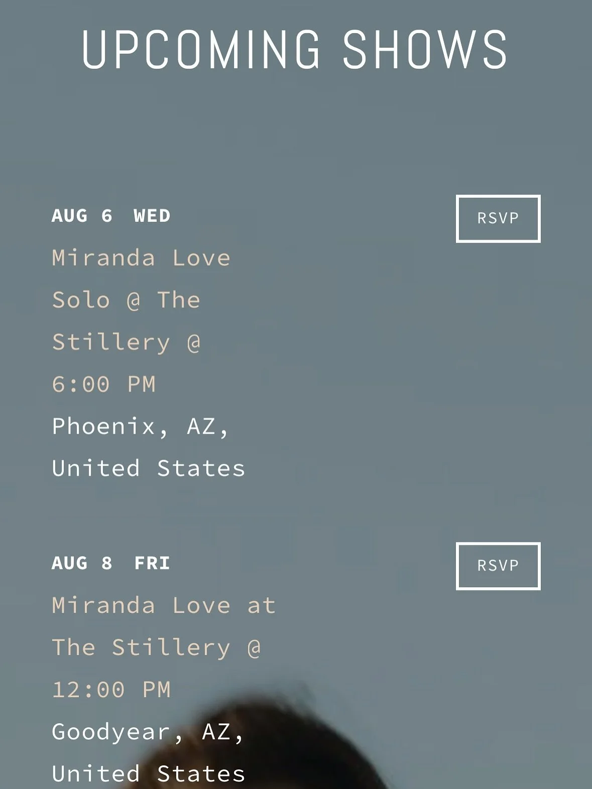 A R I Z O N A 🔥

8/6 @stilleryhappyvalley 6-9pm
8/8 @stillerygoodyear 12-3pm
8/9 @lazy_palm_sports_grill 7-10pm
8/15 @stillerychandler 5-8pm
8/16 @lazy_palm_sports_grill 7-10pm
8/17 @stillerygoodyear 12-3pm
8/20 @horseandhydeuptown 5-8pm
*break for 