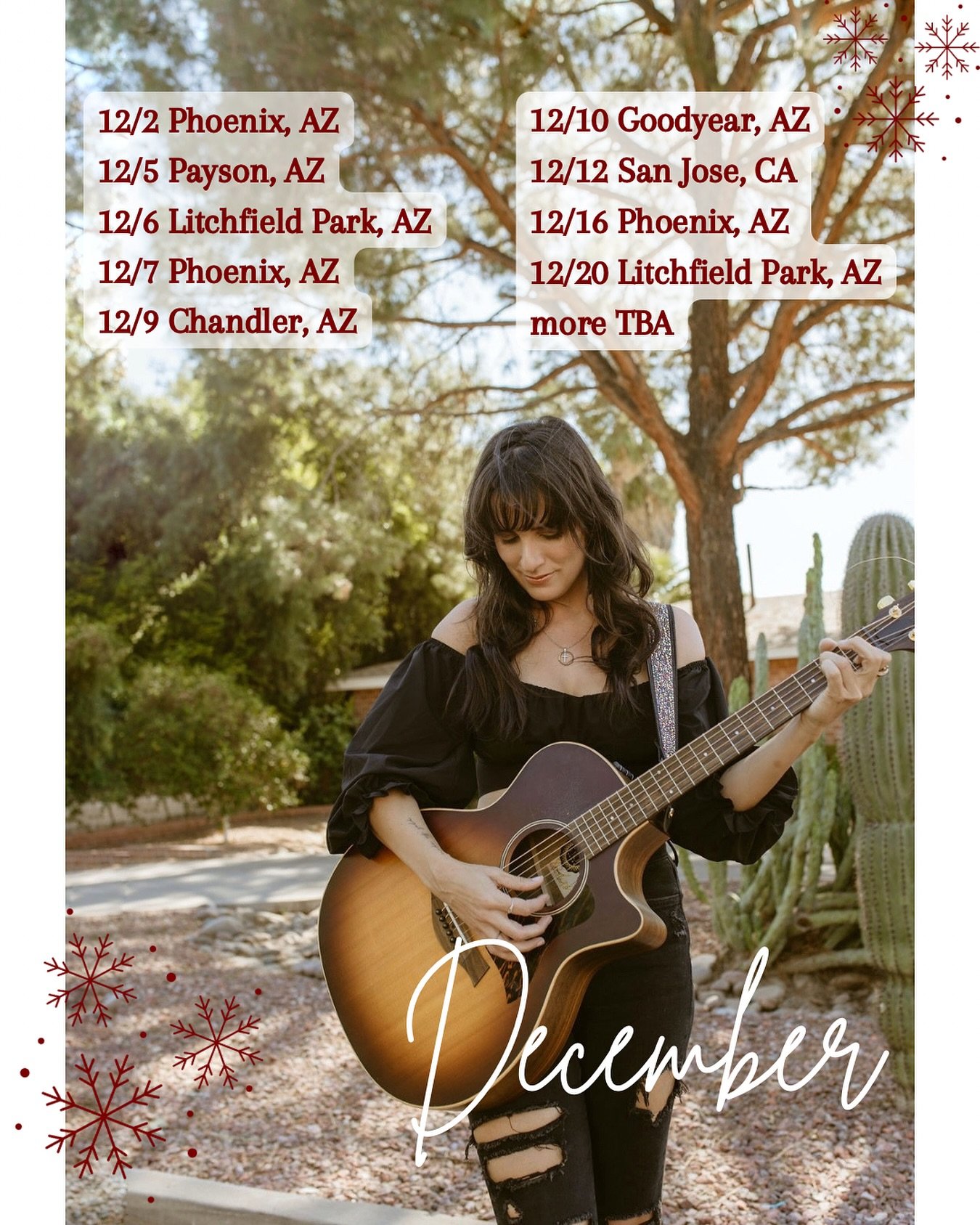 Its the most wonderful month of the year ✨

12/2 @stilleryhappyvalley 6-9pm
12/5 @muks_candlesandcocktails 6-9pm
12/6 @lazy_palm_sports_grill 7-10pm
12/7 @horseandhyde 3-6pm
12/9 @stillerychandler 5-8pm
12/10 @stillerygoodyear 5-8pm
12/12 @lamellatav