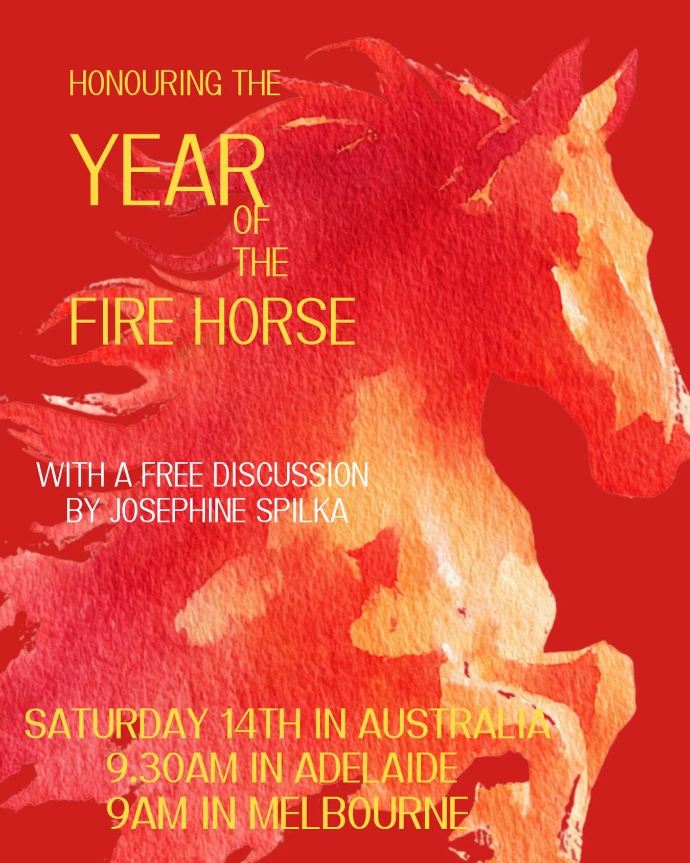 Want to connect to Josephine&rsquo;s style and energy before committing to either her Heart in the Clinic or Three Legged Vessel Offering&hellip;then this is the perfect way to do so 🔥&hearts;️✨🫶 did we mention this fire horse discussion is free!?
