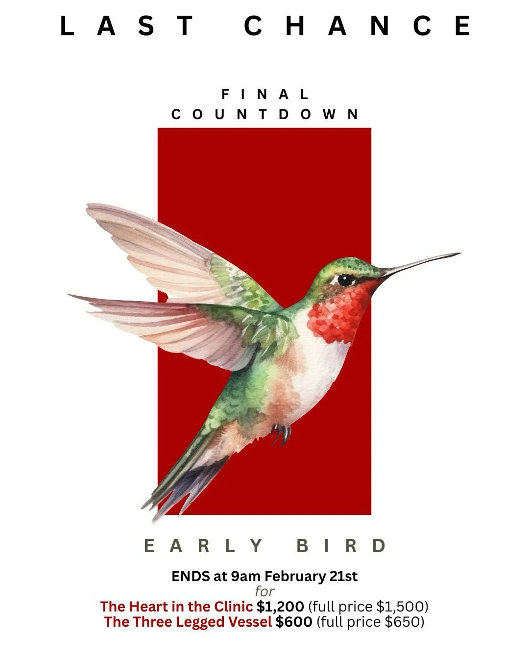 Early bird catches the worm&hellip;or first hummingbird gets the best nectar?? However you want to look at it, this is your last chance to get the best deals on our latest offering ✨🙏&hearts;️ reach out to info@ezense.com now to secure your spot or 