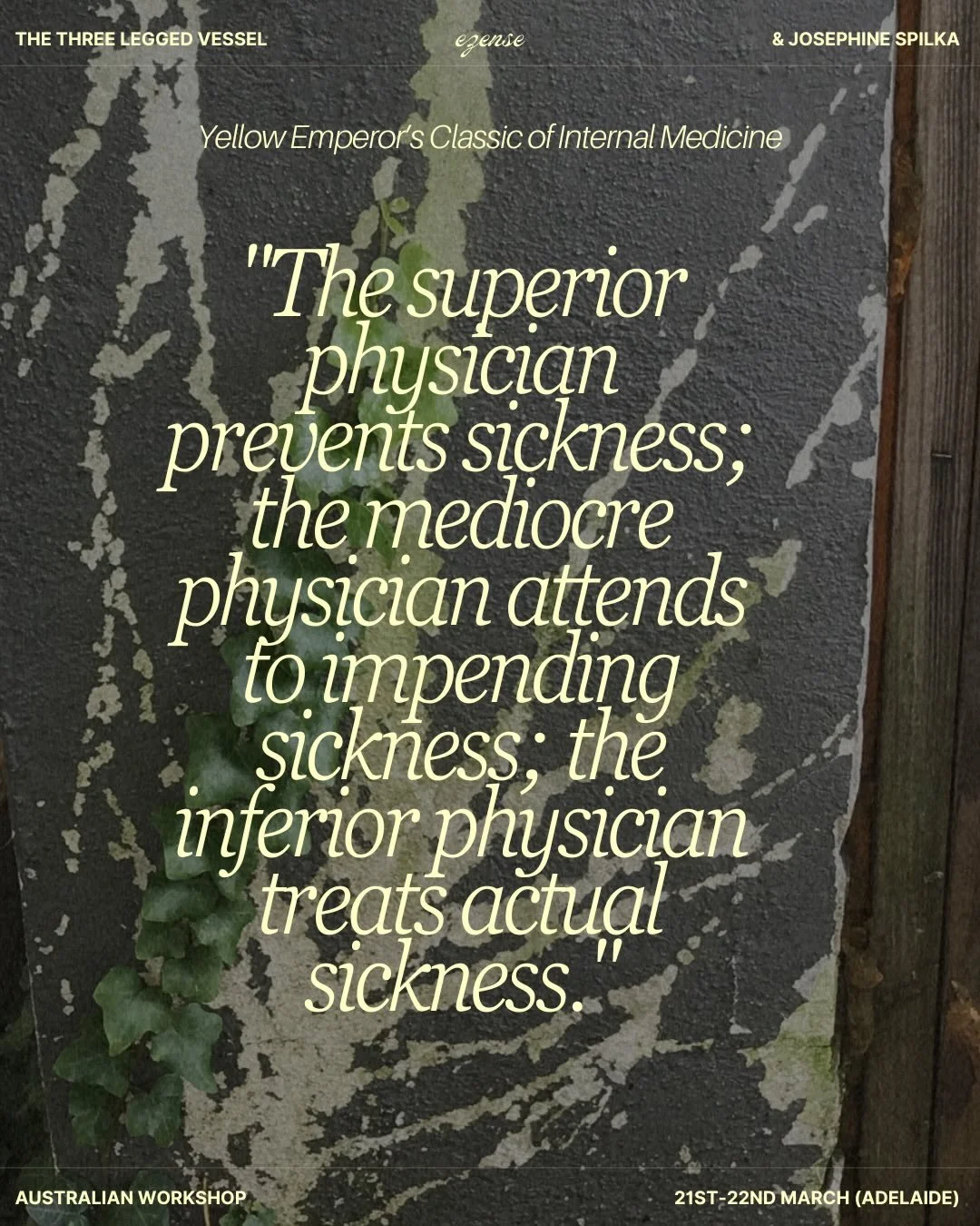 Hey Melburnians! If you missed the Three Legged Vessel and would really love to have been there&hellip; don&rsquo;t fear&hellip; you have the opportunity to drop into Adelaide to experience this wonderful exploration of the primary channels through a