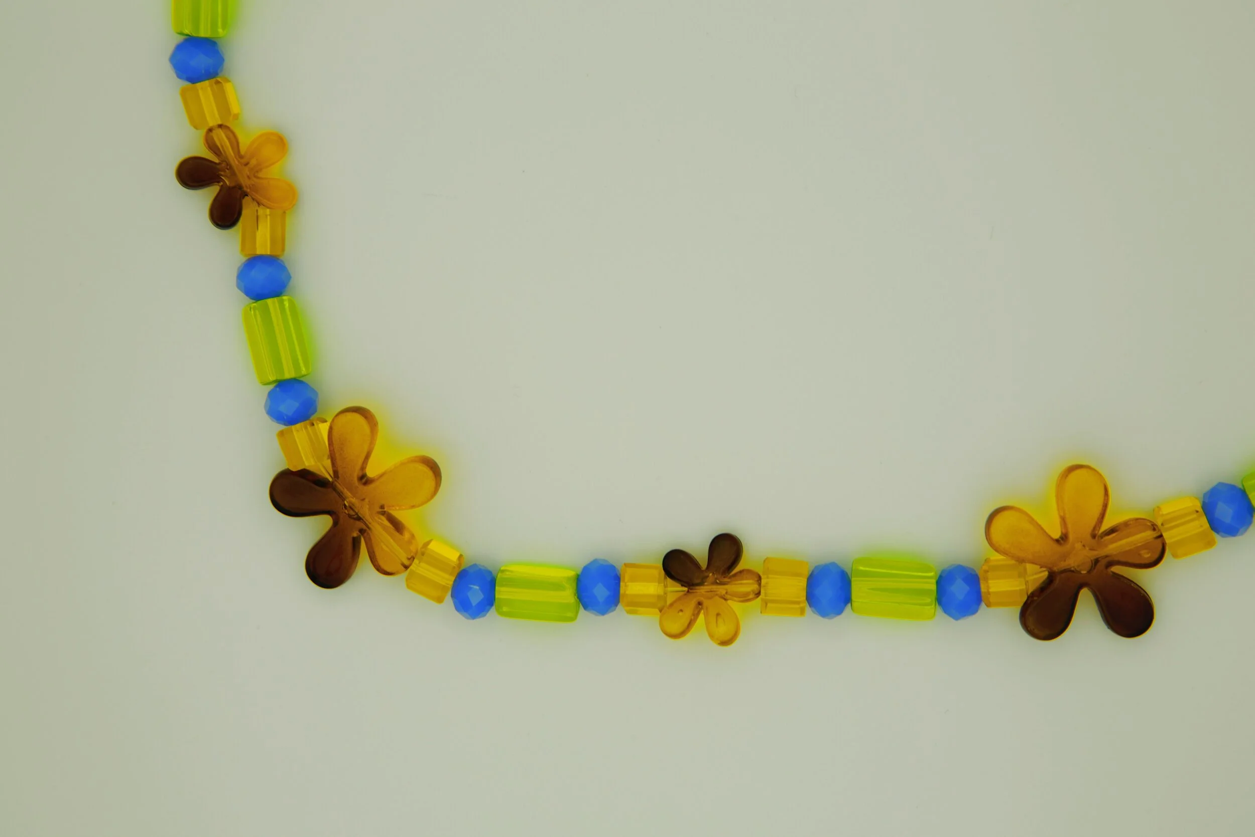 Psychedelic Flowers Necklace