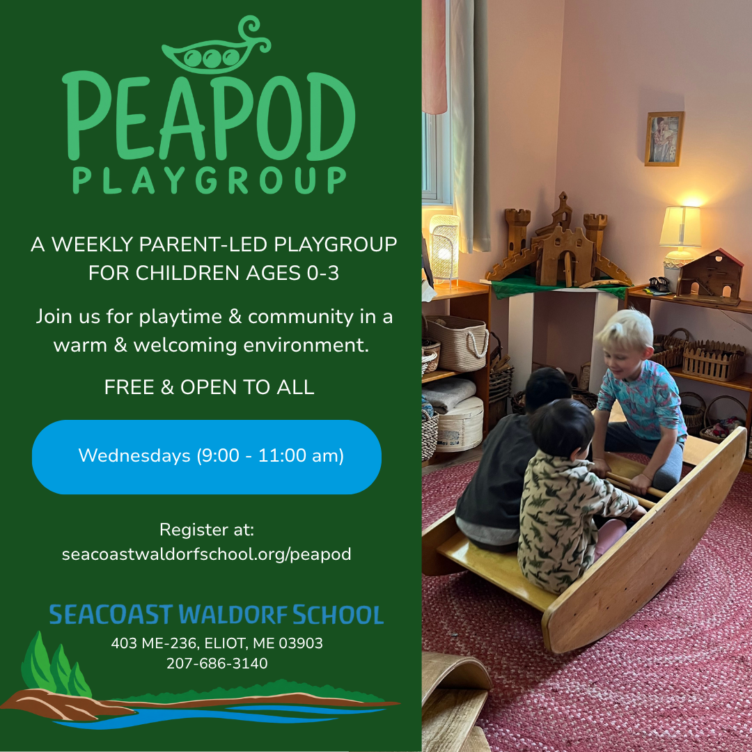 Free Peapod Playgroup at Seacoast Waldorf School