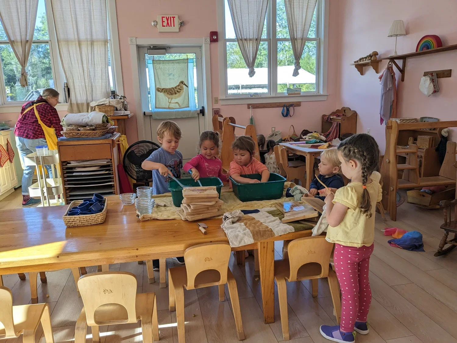 Seacoast Waldorf School Preschool children engaged in a classroom activity