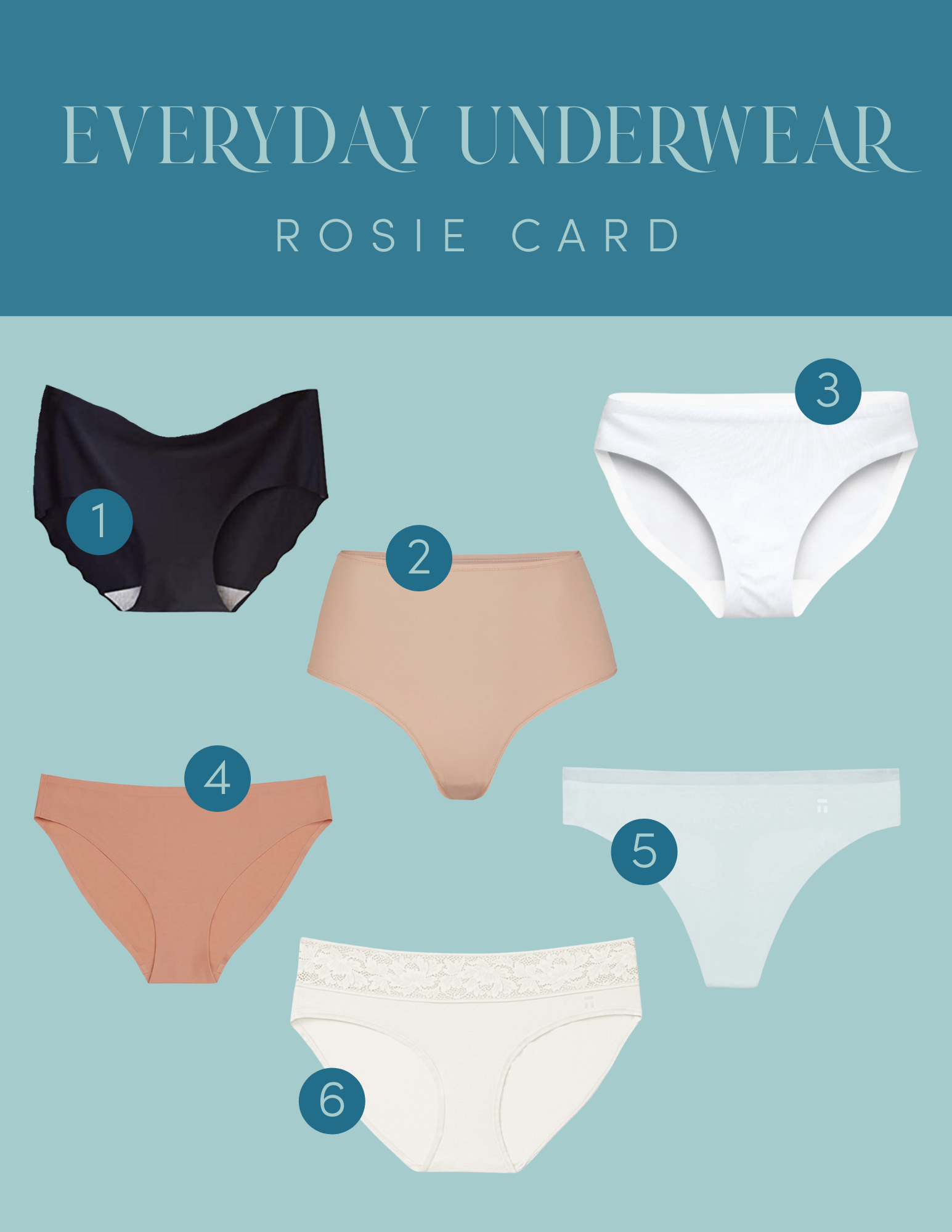 Everyday Underwear- a crowd-sourced guide to our favorite underwear and  intimates — Rosie Card