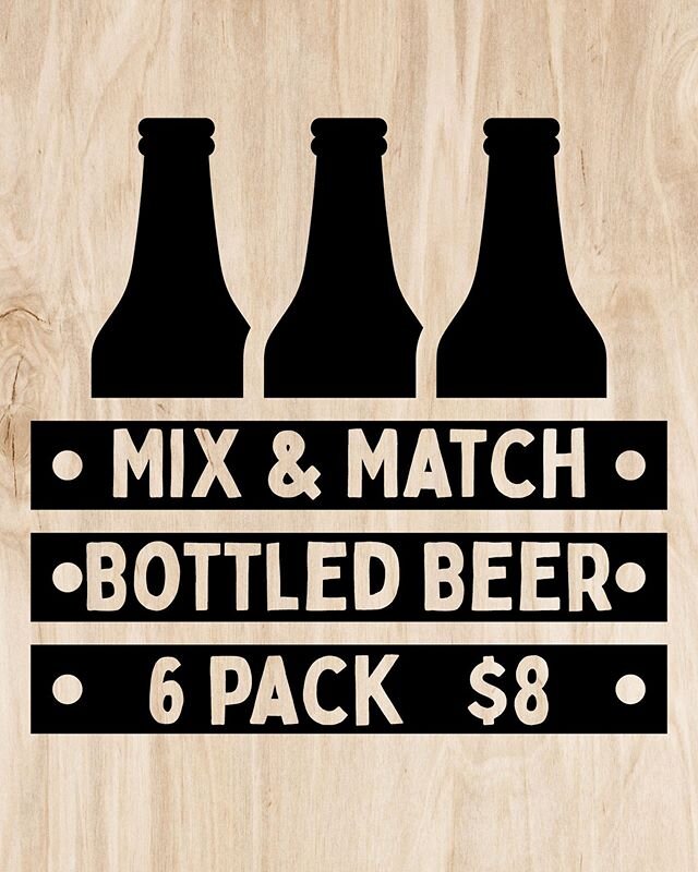 🍕 + 🍺 Now bring a 6 pack home to enjoy with your meal. Pickup only.