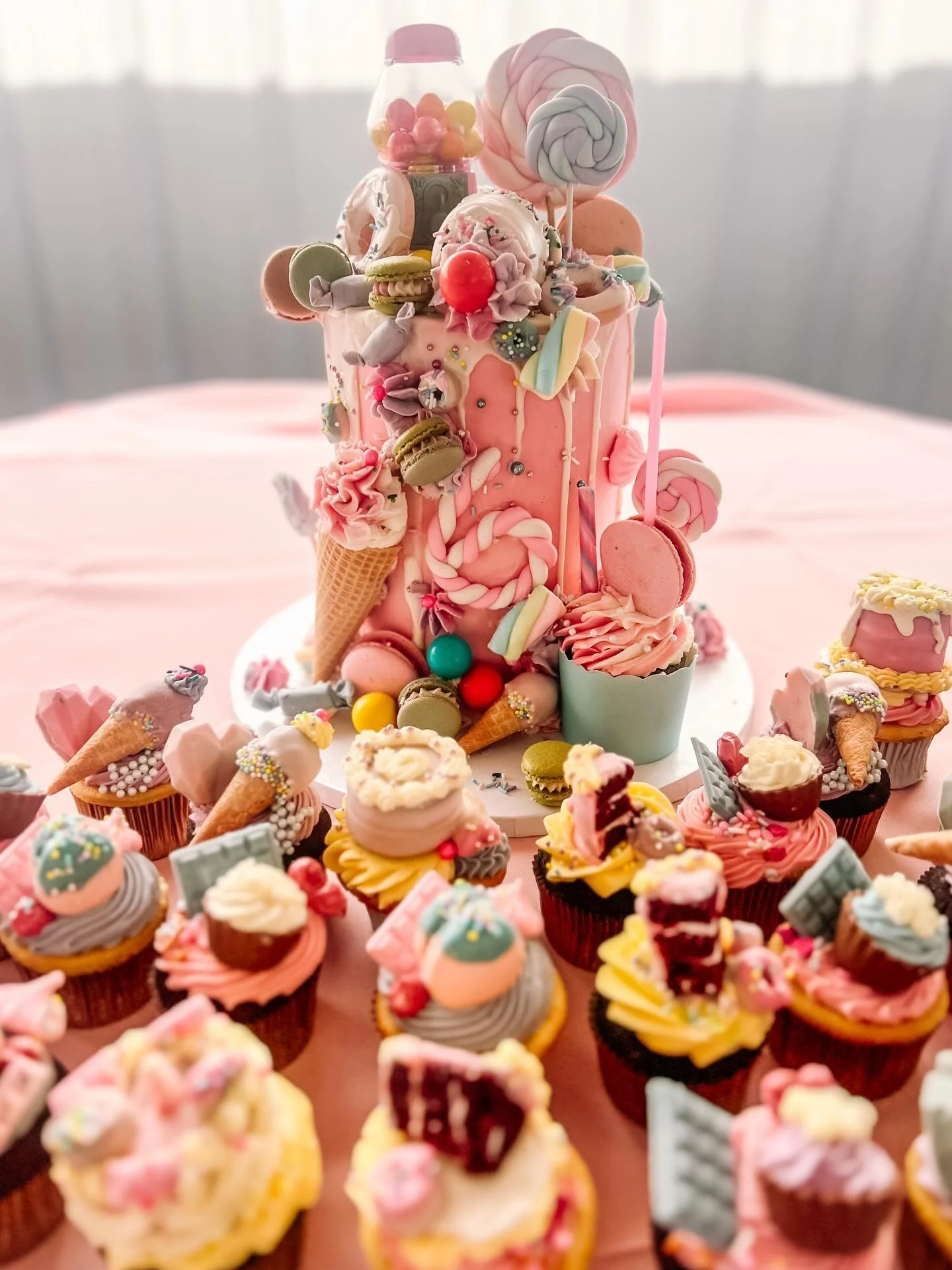 Here are those cupcake pictures I promised, from my &ldquo;Sweet, Sassy &amp; Six&rdquo; custom order! Posting a lot of pics because there are SO many details.

Each cupcake was topped with either a chocolate truffle shaped like a cupcake (from Aldi 