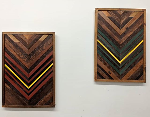 I have about 30 finished pieces that I need to post for sale. My Instagram game has been horrible. Thanks for sticking with me.
This pair is currently for sale @thegentlemensgroomer.
All of my smaller pieces are going to have dual hangers so the or
