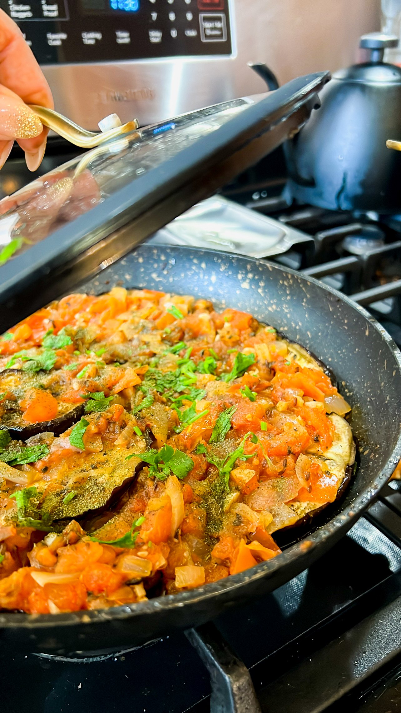 Borani Banjan (Afghan eggplant dish)