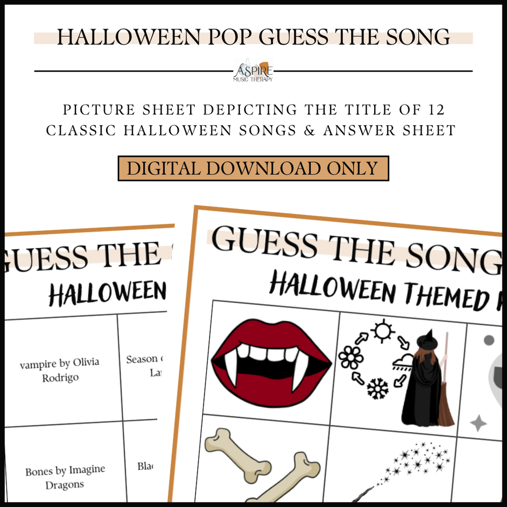 Halloween Themed Pop Guess The Song Title