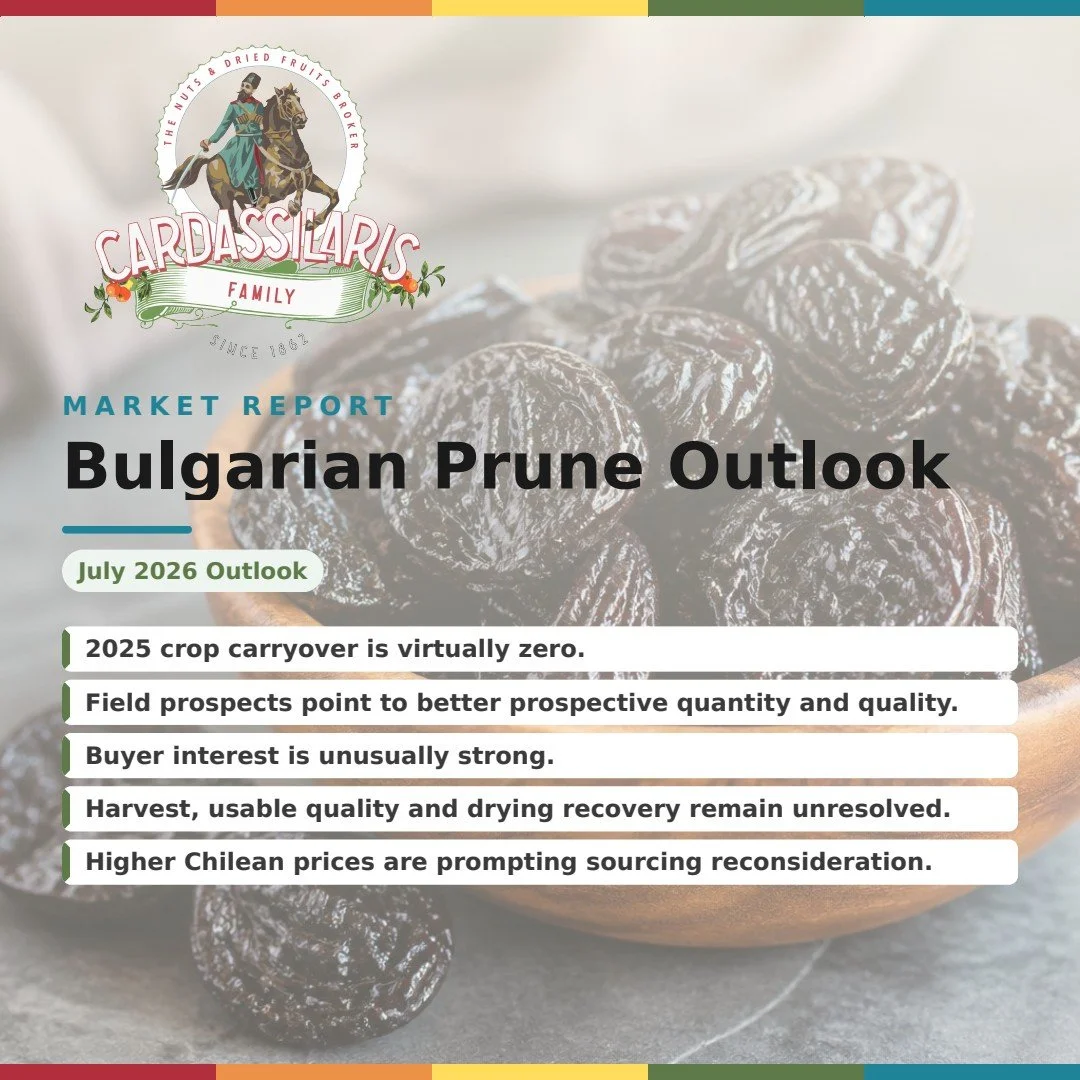 July 2026 Bulgarian Prune Outlook — Tight Carryover, Crop Prospects
