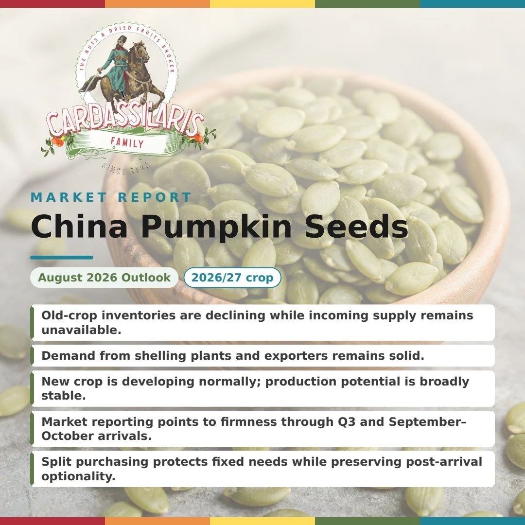 China Pumpkin Seeds: Old-Crop Tightness and Arrival Risk