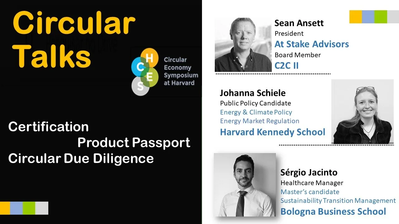 [Event+] Interview with Sean Ansett, President At Stake Advisors and Cradle to Cradle  Standards Steering Committee member 