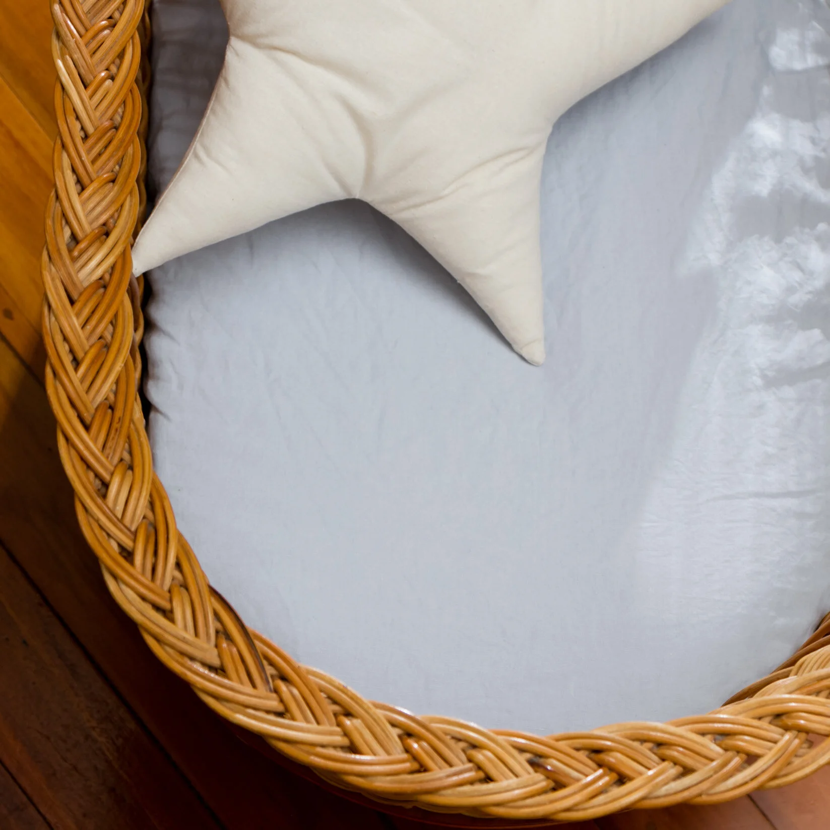 Mist - Fitted Bassinet Sheet