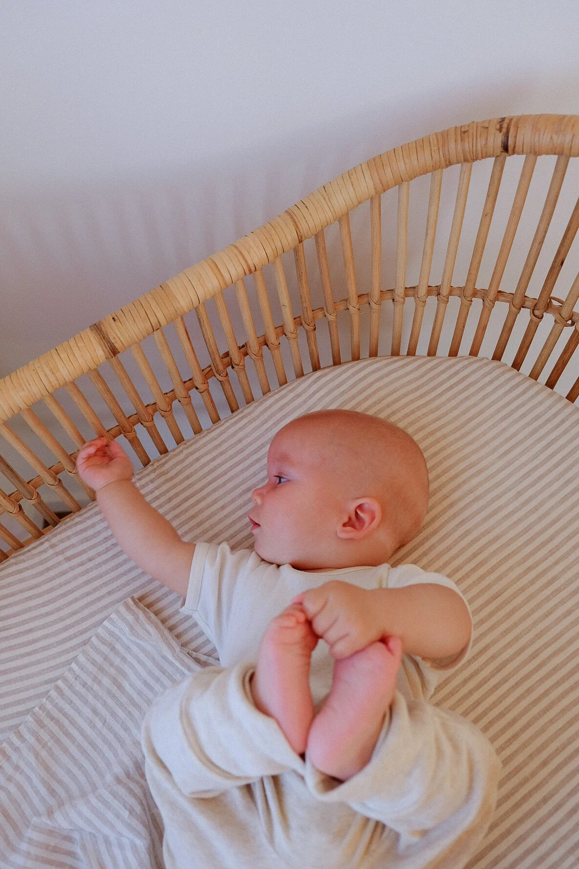 Horizon Stipe Fitted Bassinet Sheet