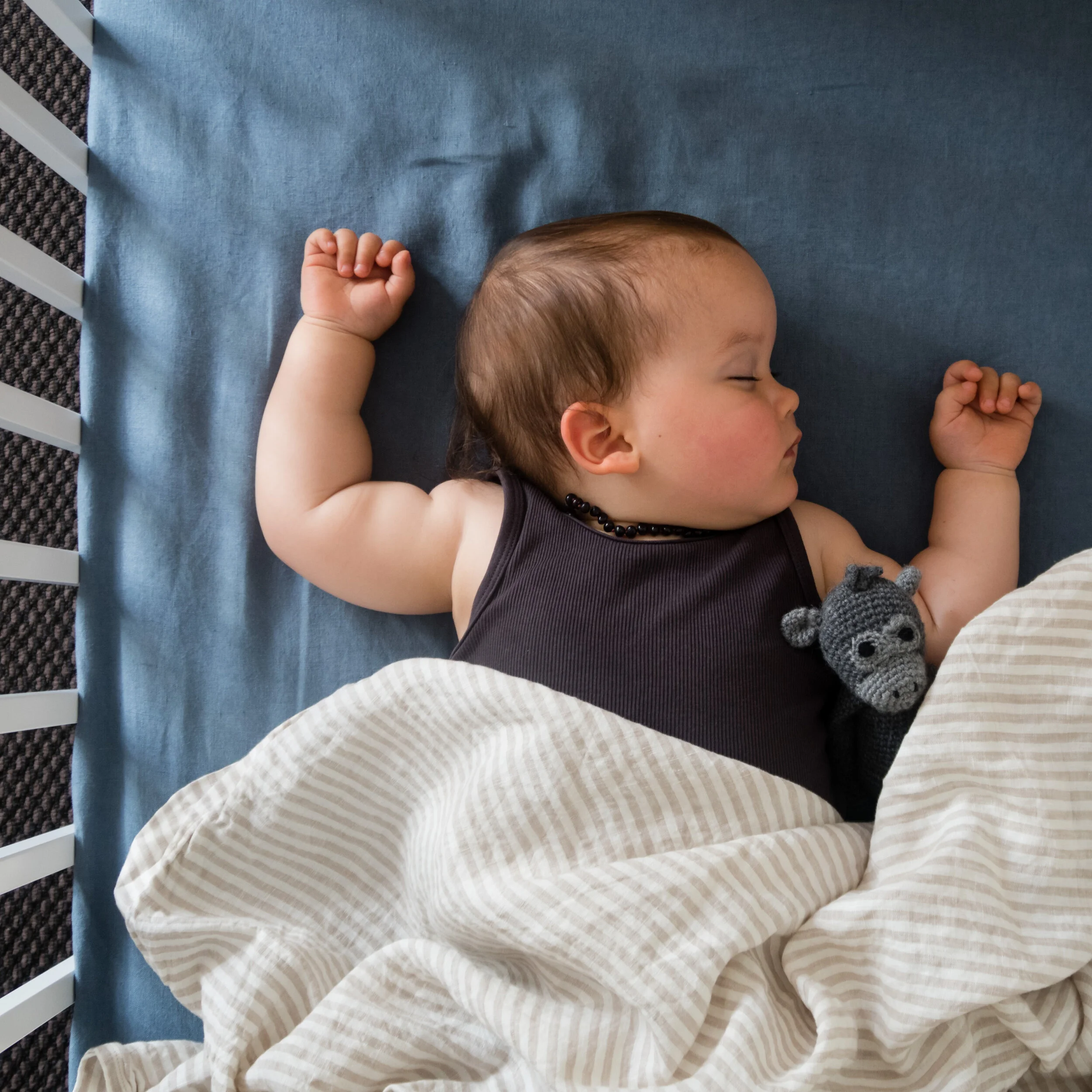 Sky - Fitted Cot Sheet