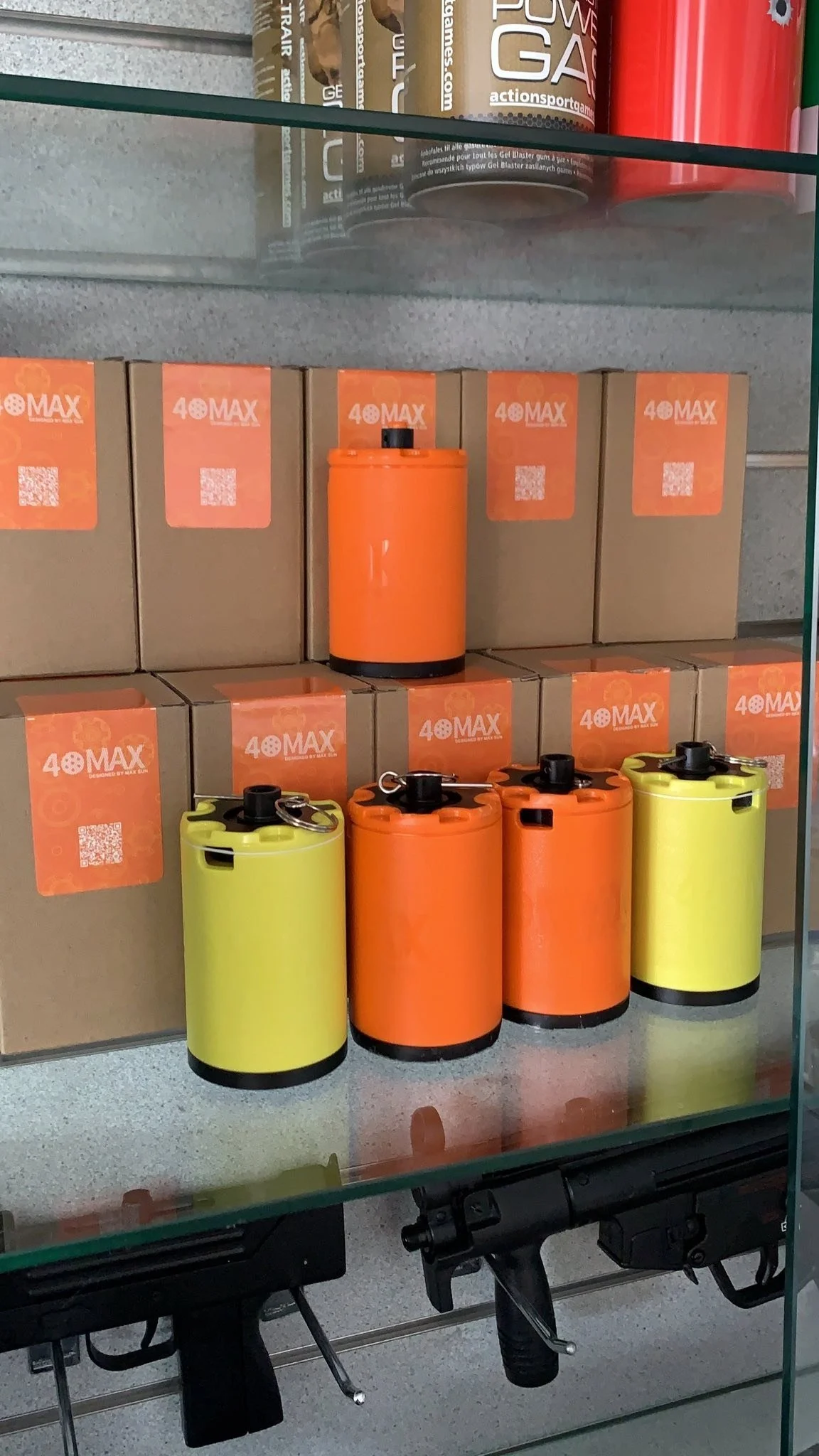 Green Gas Powered 40mm Grenade Shell by 40 Max — Urban Gelball