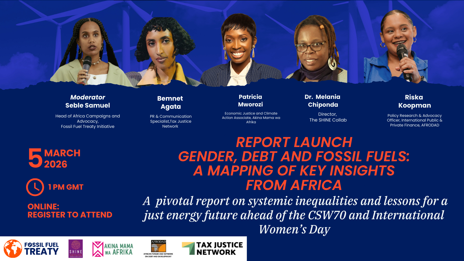 Report Launch Gender, Debt and Fossil Fuels: A Mapping of Key Insights from Africa