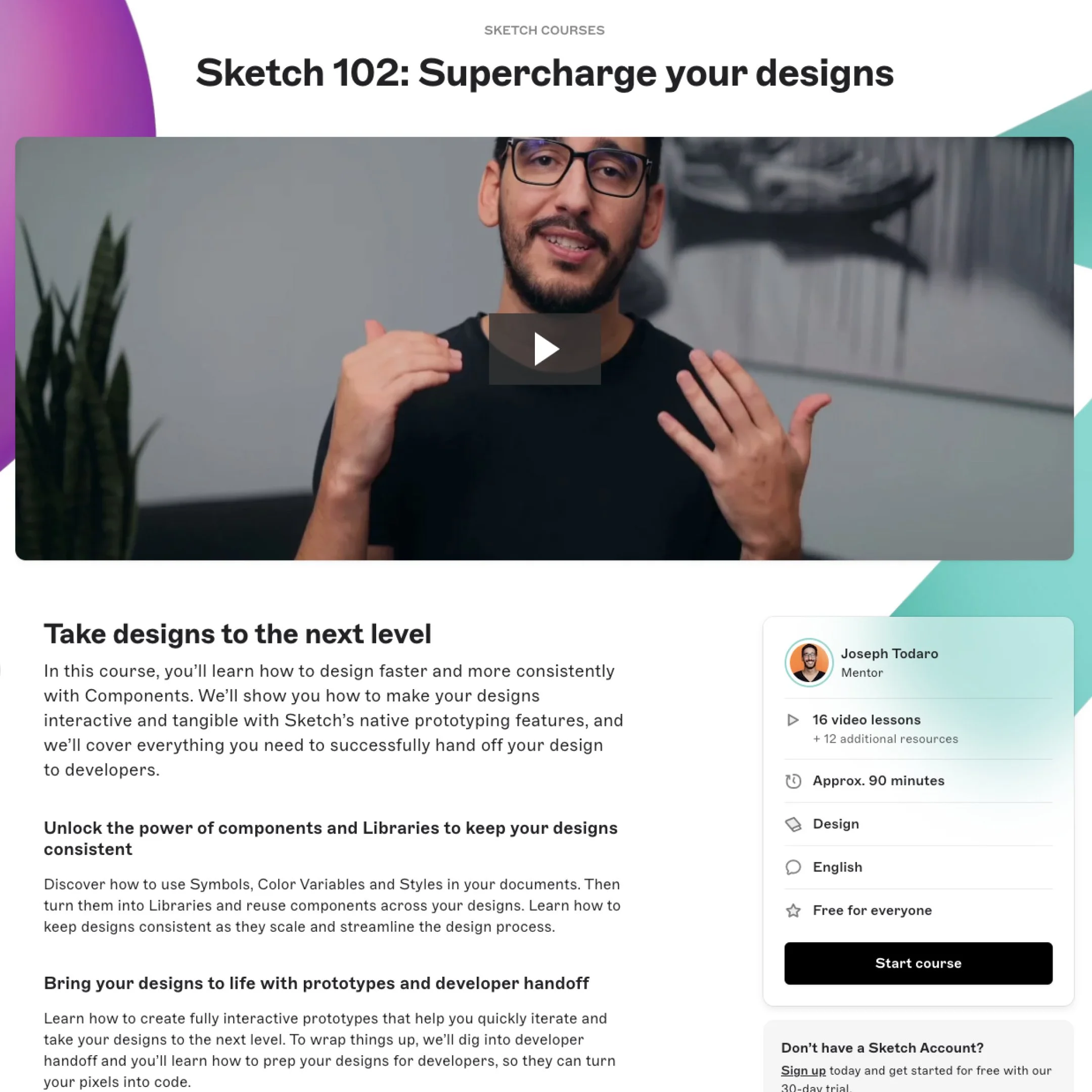 Sketch 102 course