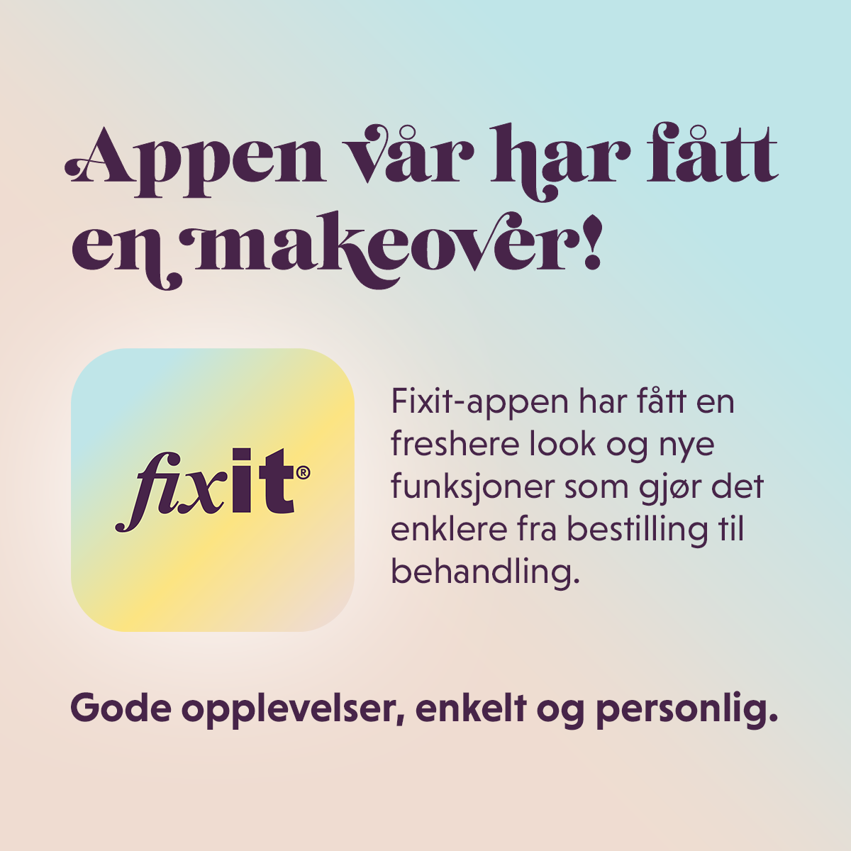 Appen vår har fått en makeover!