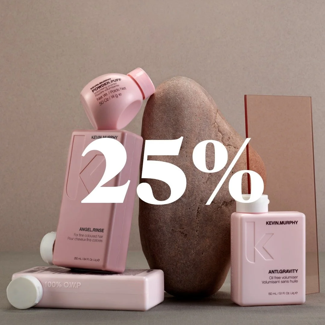 🌸 ALT FRA KEVIN MURPHY -25% 🌸
Da kan vi endelig avsl&oslash;re v&aring;r neste kampanje🥳 
I hele mai og juni f&aring;r du -25% p&aring; alle de deilige produktene fra Kevin Murphy.

Sp&oslash;r gjerne en av v&aring;re fris&oslash;rer om anbefaling