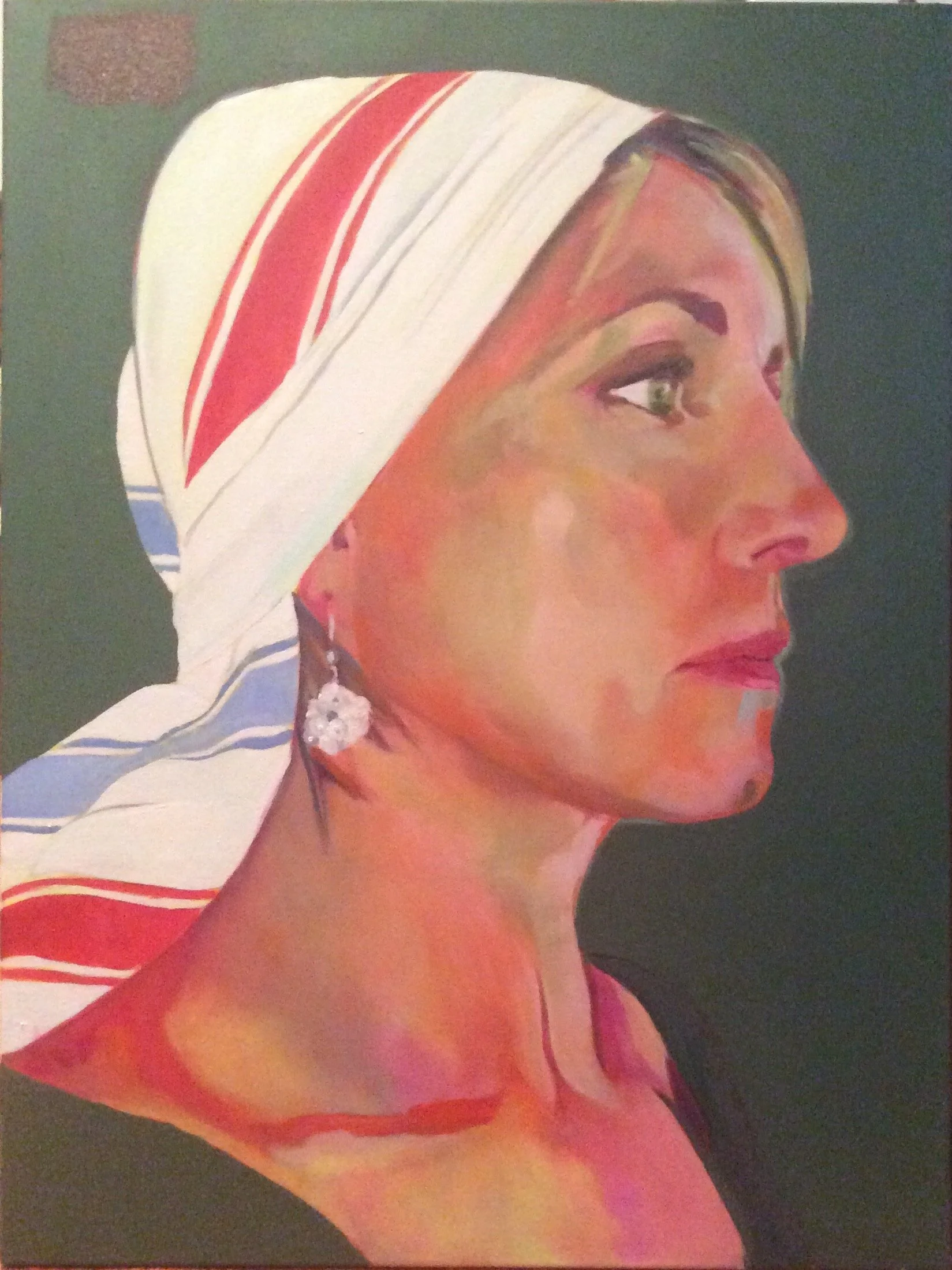 SELF PORTRAIT WITH DISHCLOTH ON HEAD 2015