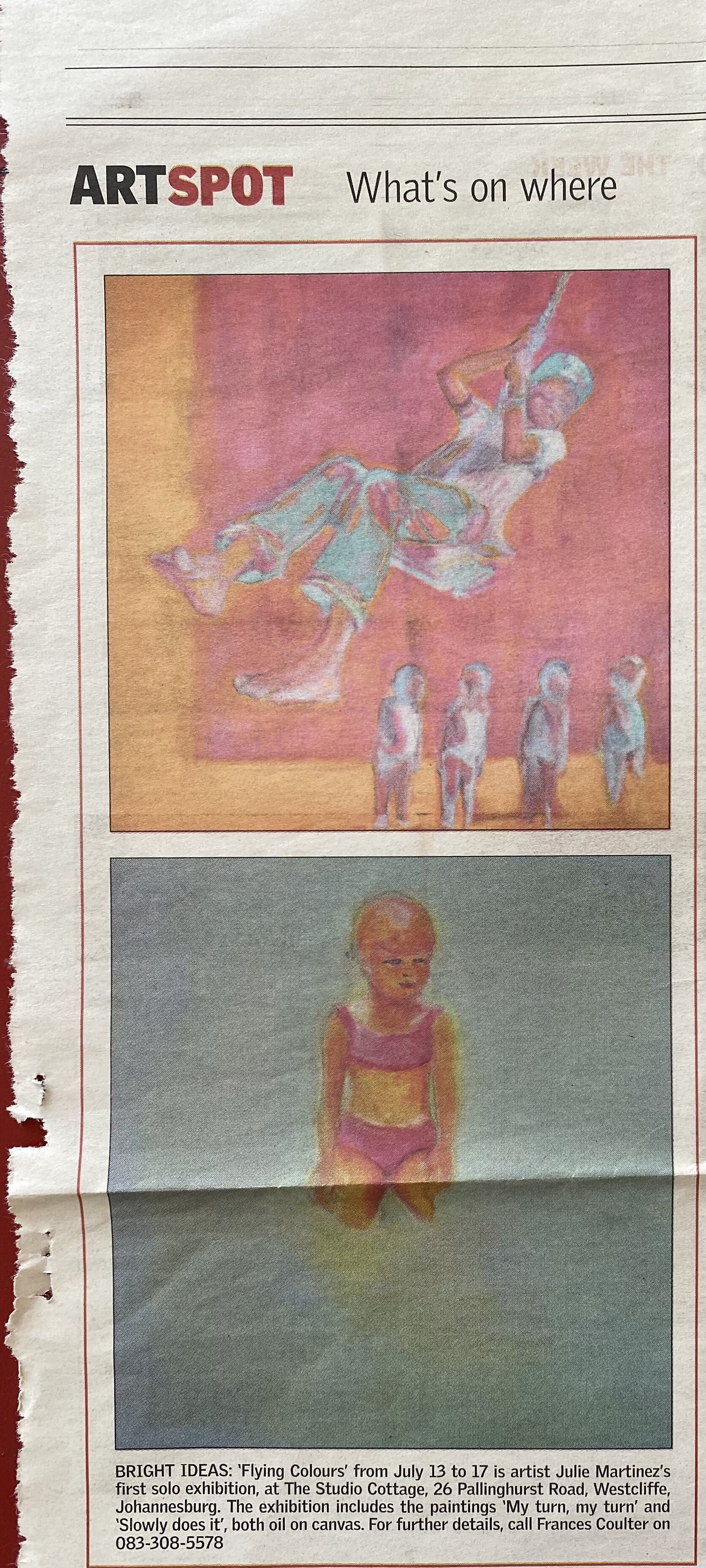 THE STUDIO COTTAGE EXHIBITION : WESTCLIFF, Johannesburg 2010