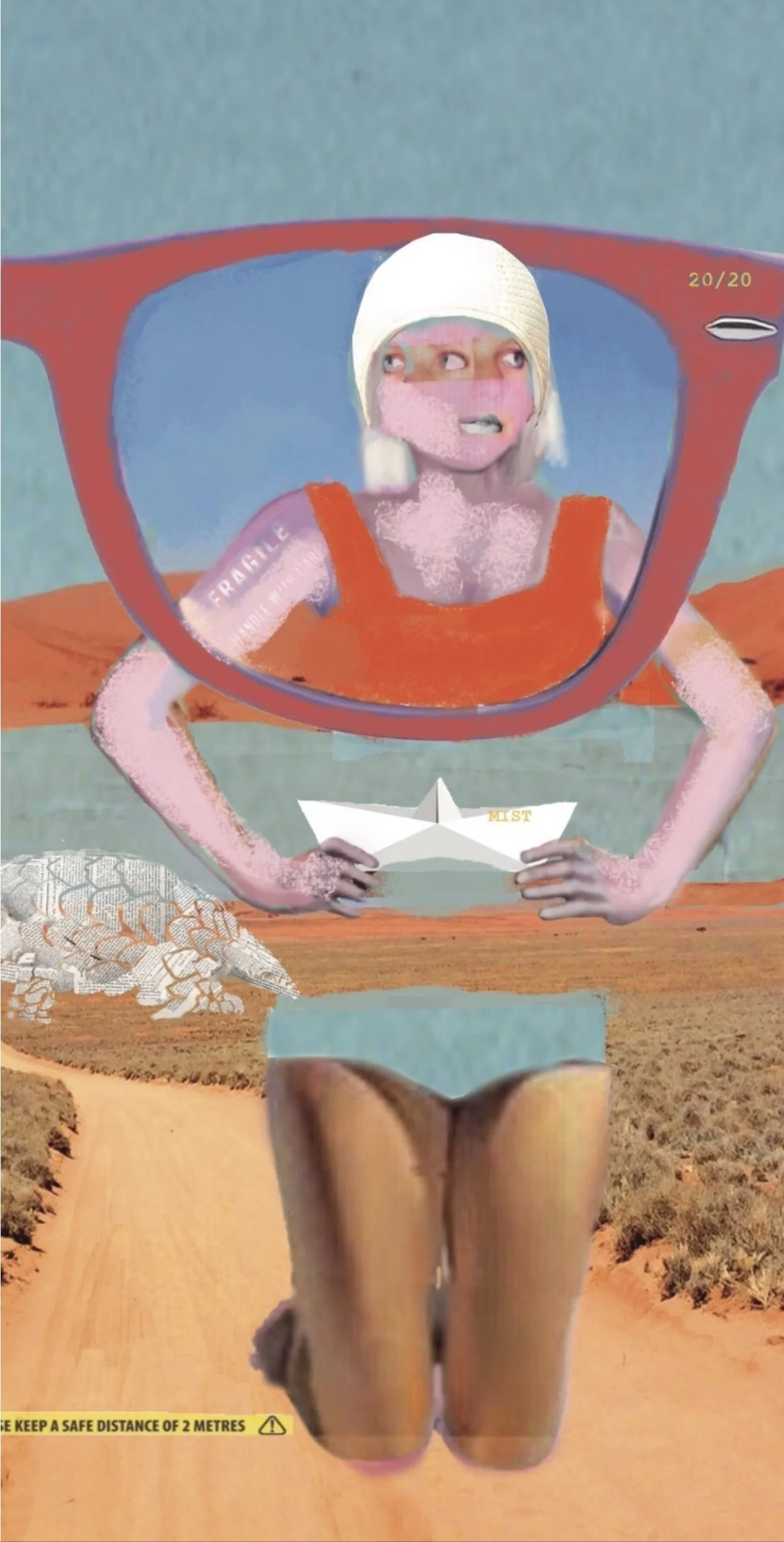 DETAIL OF MULTIMEDIA COLLAGE