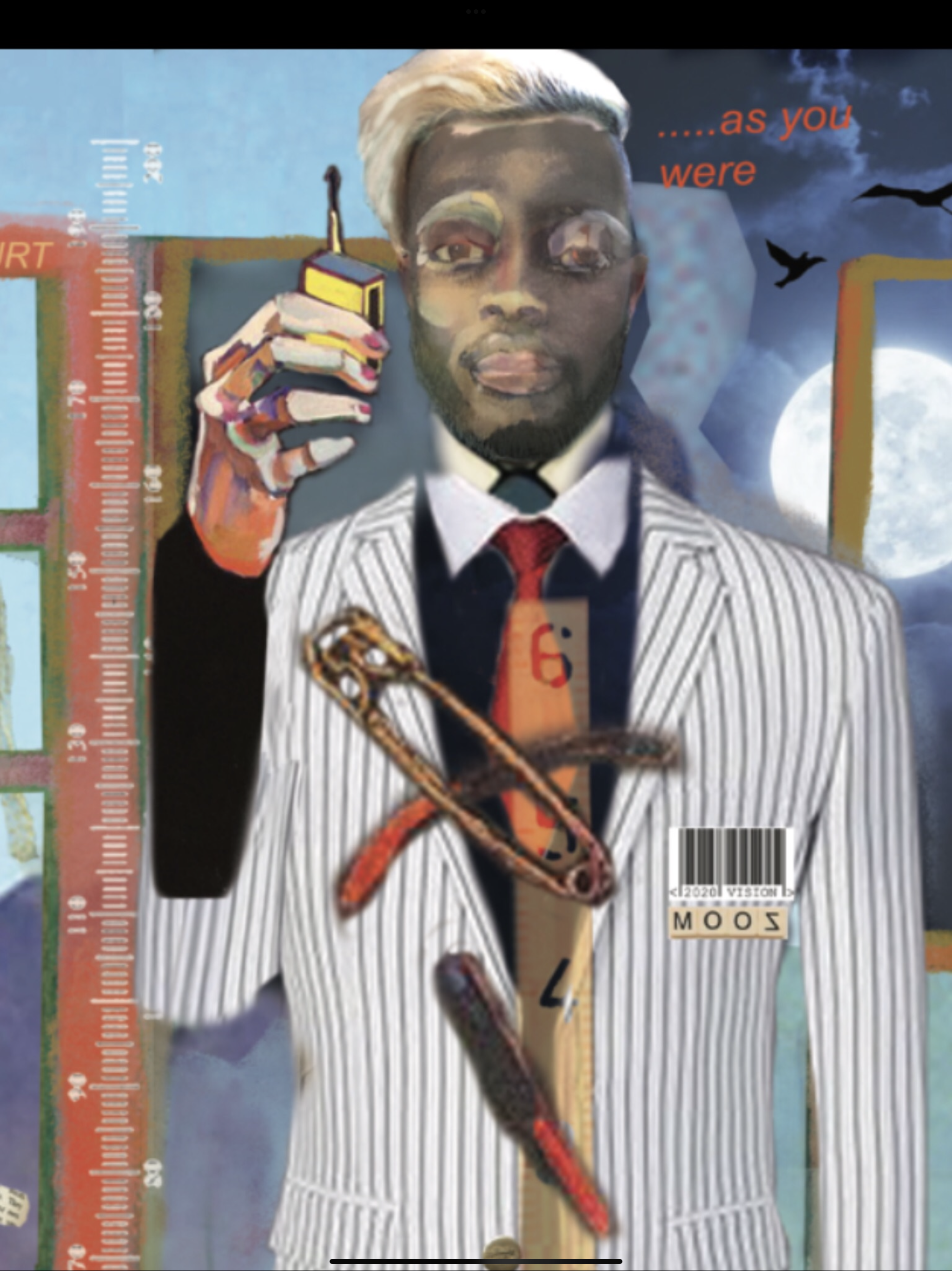 DIGITAL DETAIL FROM DIGITAL COLLAGE 