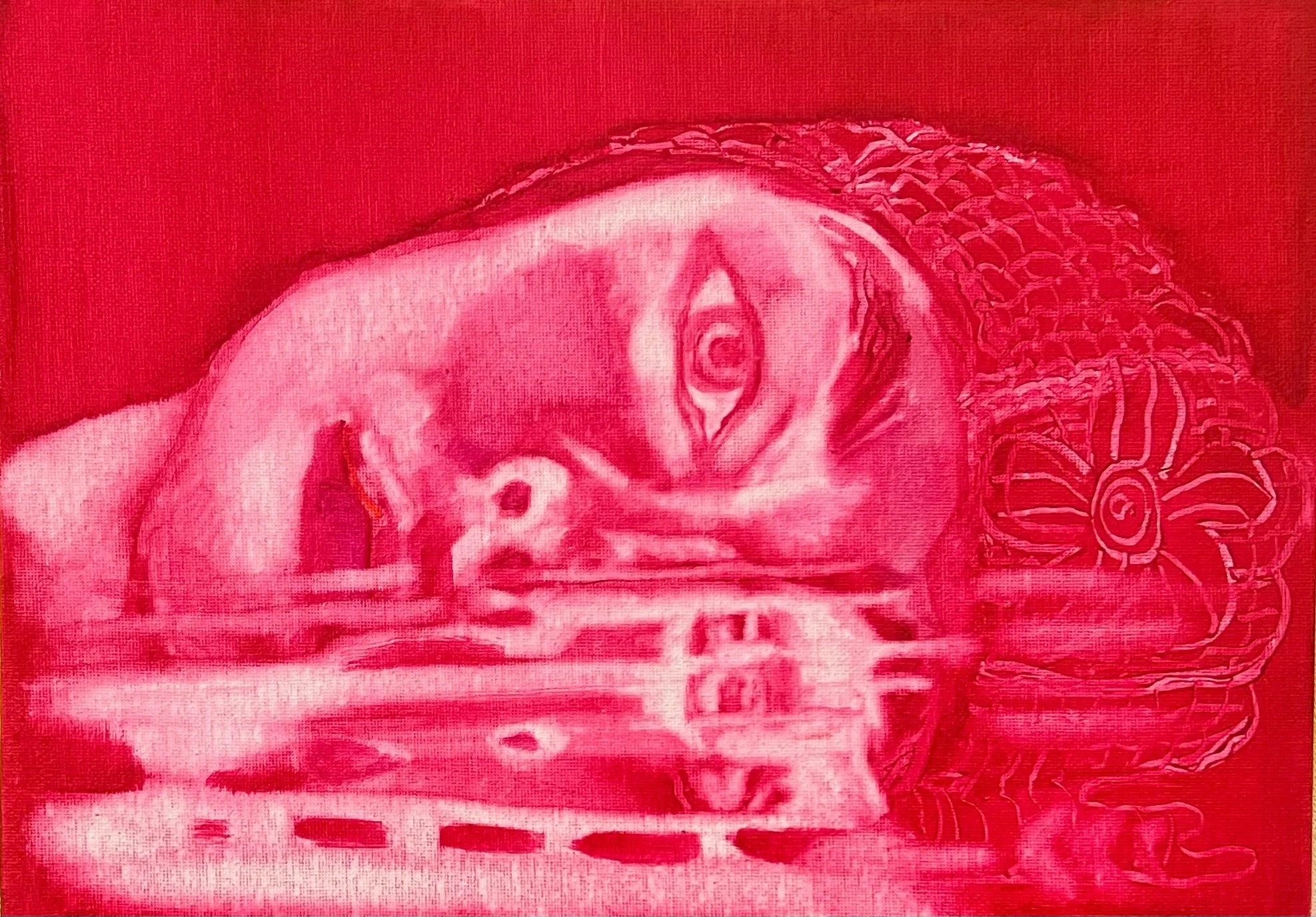 PINK SWIMMER WITH BEANIE