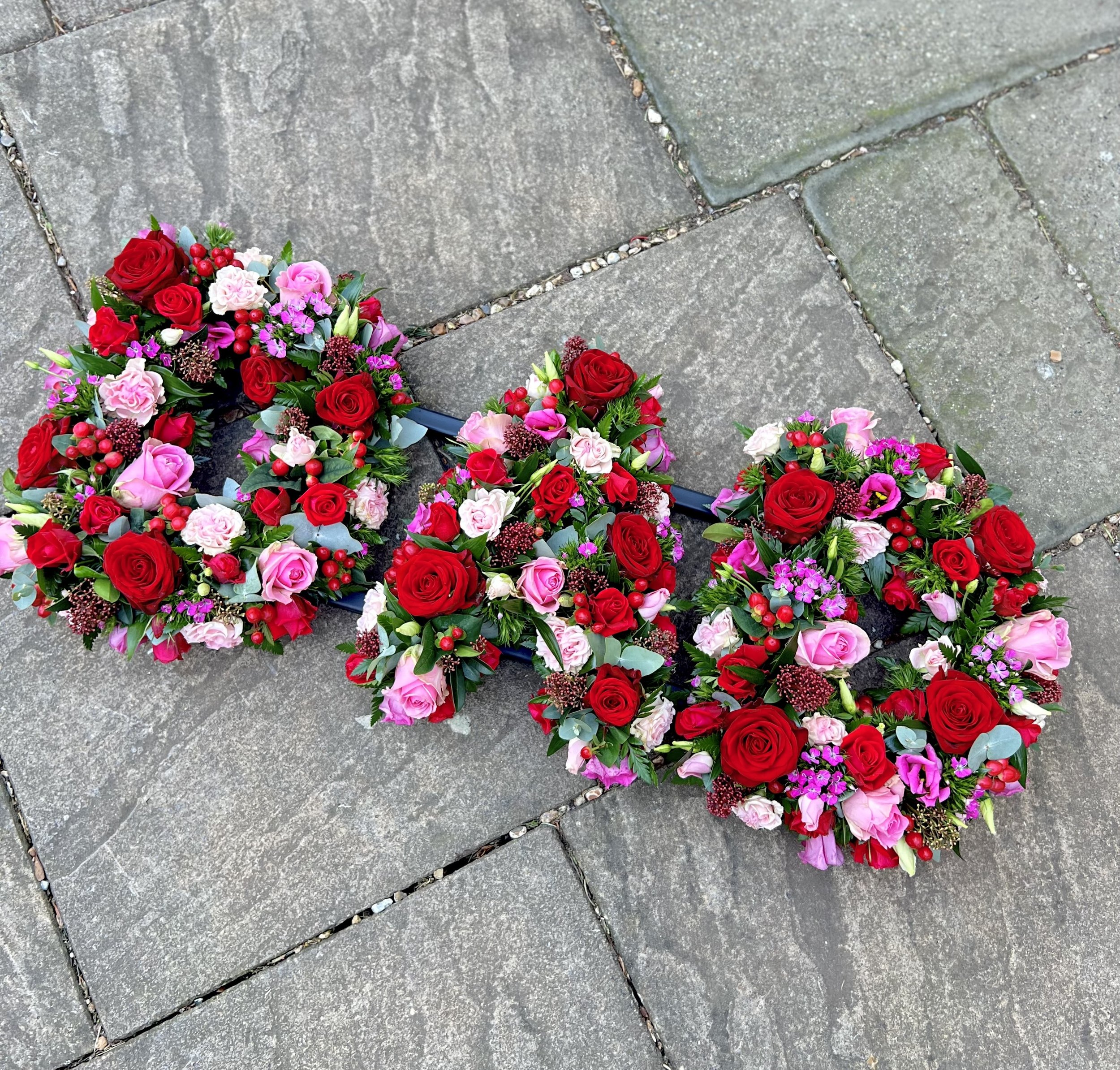 custom letters- mixed flowers