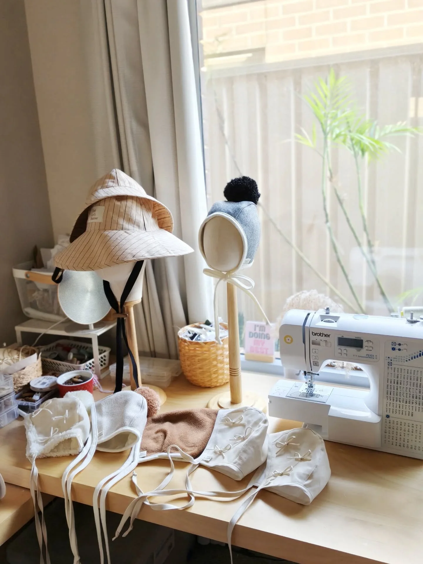 Thank you so much for keeping my lil side biz alive 💕 You make my non-corporate days so busy, fun, and rewarding, couldn&rsquo;t do it without you! 🥹✨
.
.
#handmade #hats #babybonnets #madeinaustralia