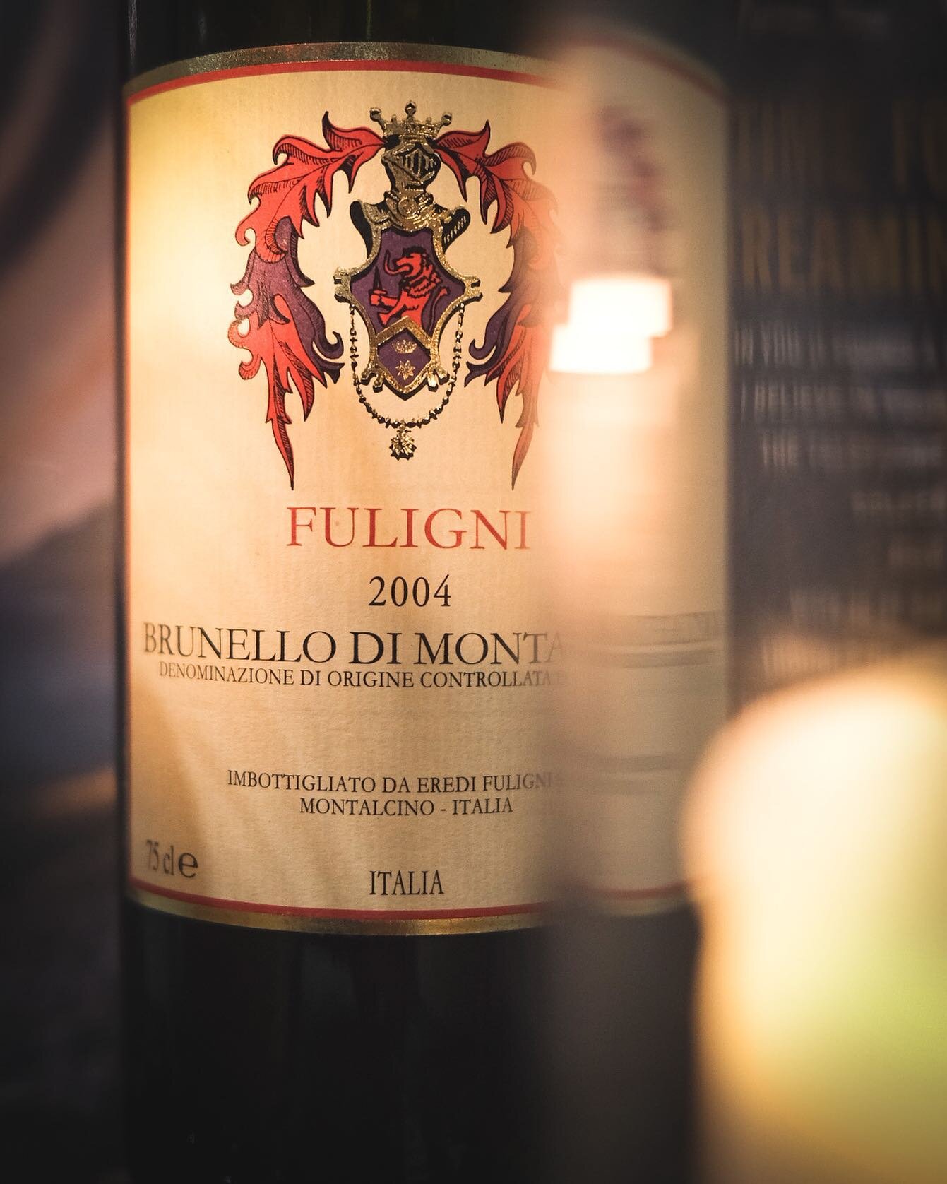 2004 Fuligni #BrunelloDiMontalcino. A classic #Brunello with notes of ripe red cherry, subtle oak and a hint of dried florals. Soft but noticeable tannins and moderate acidity are complemented by a long and balanced finish. Drink or hold