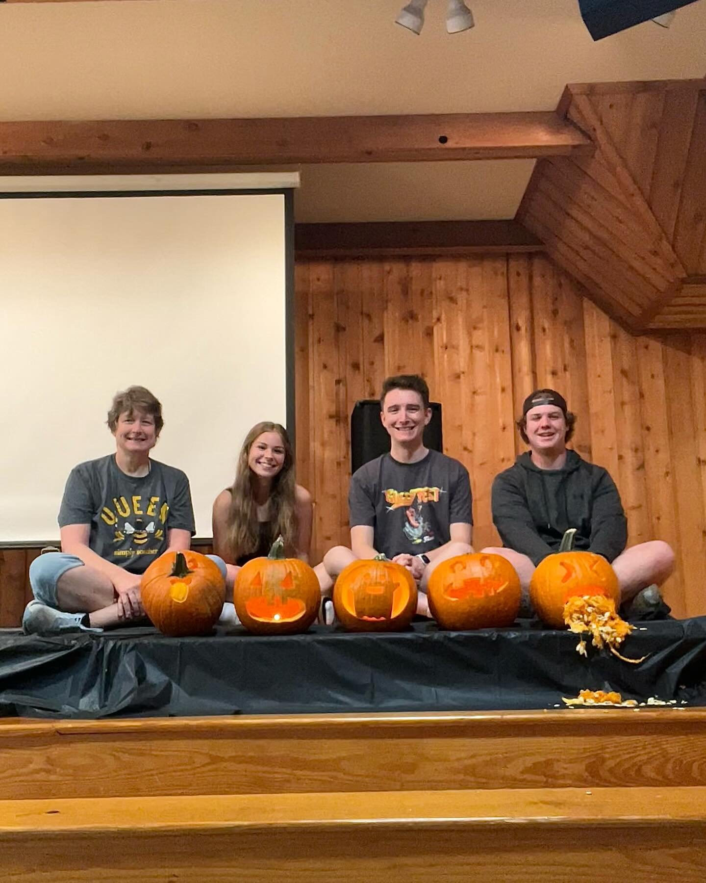 Happy Halloween from a few members of our FPC Youth Group! On Sunday they carved pumpkins and talked about Matthew 14:16 as well as sharing our light.