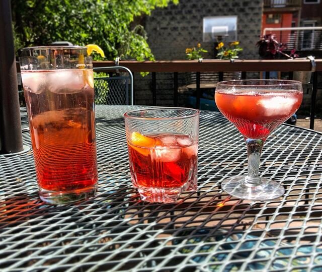 Tonight&rsquo;s #quarantinecocktail is actually three cocktails that are all related. Each drink is comprised of Campari and sweet vermouth with a third liquid that distinguishes them; the Americano (soda water), Negroni (gin), and Boulevardier (bour