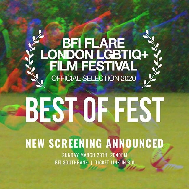 📣 New screening by popular demand!
​🎞️ 'Steelers' selected for 'Best of Fest' at #BFIFlare 2020
​📅 Sunday 29 March 2020, 8:40pm
📍 BFI Southbank, NFT1, London​
🎟️ Ticket link in bio
​⏰ Tickets go on sale this Thursday 11:30 am
​🙏 Thank you for a