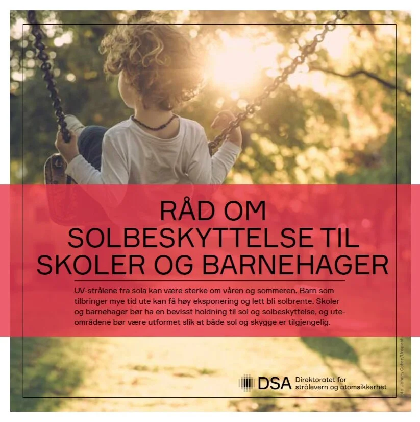 Råd om solbeskyttelse til skoler og barnehager