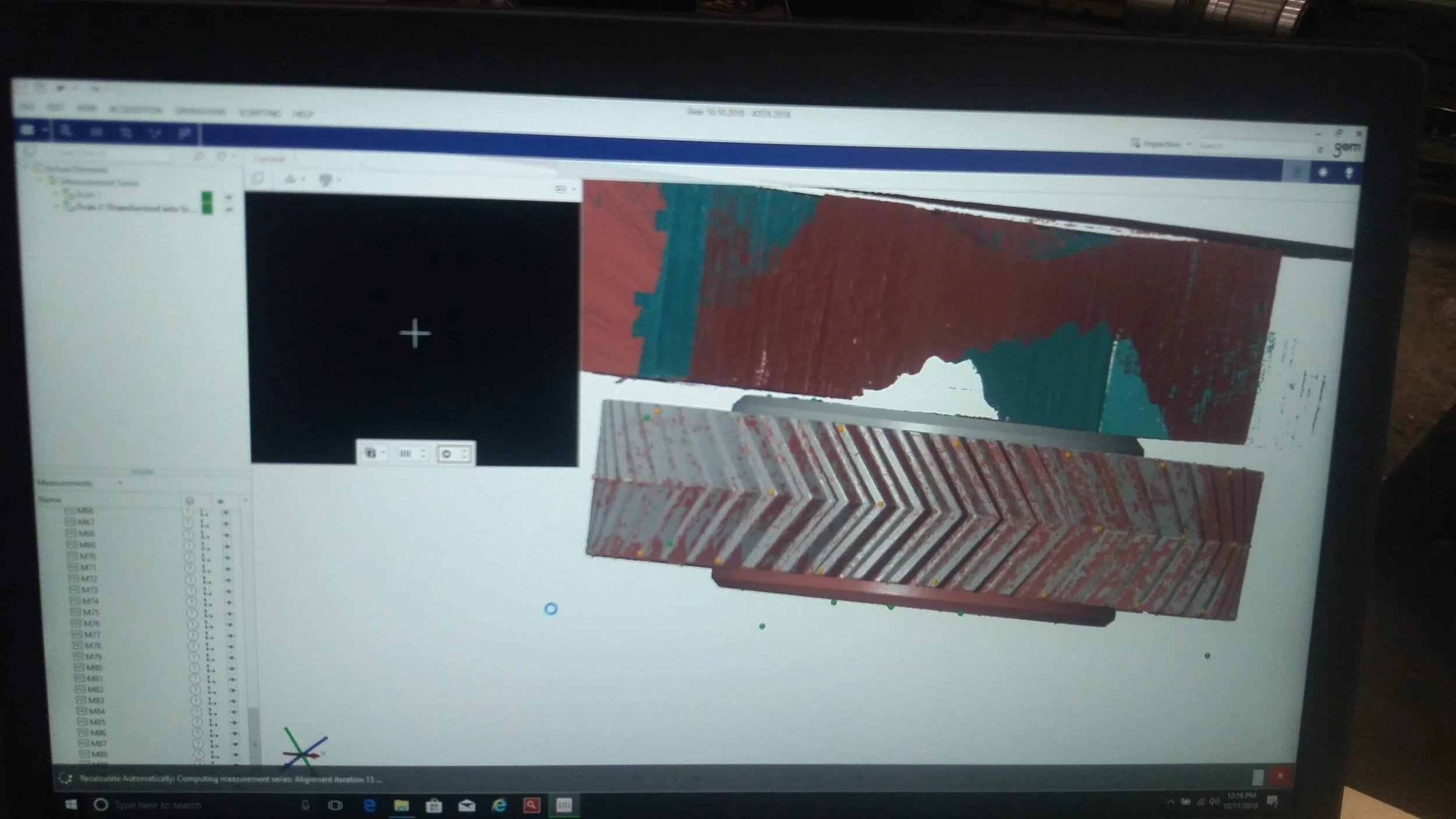 3D recreation in CAD measurement module &amp; results optimization and best fit to create a carbon copy of original part (gear).2019