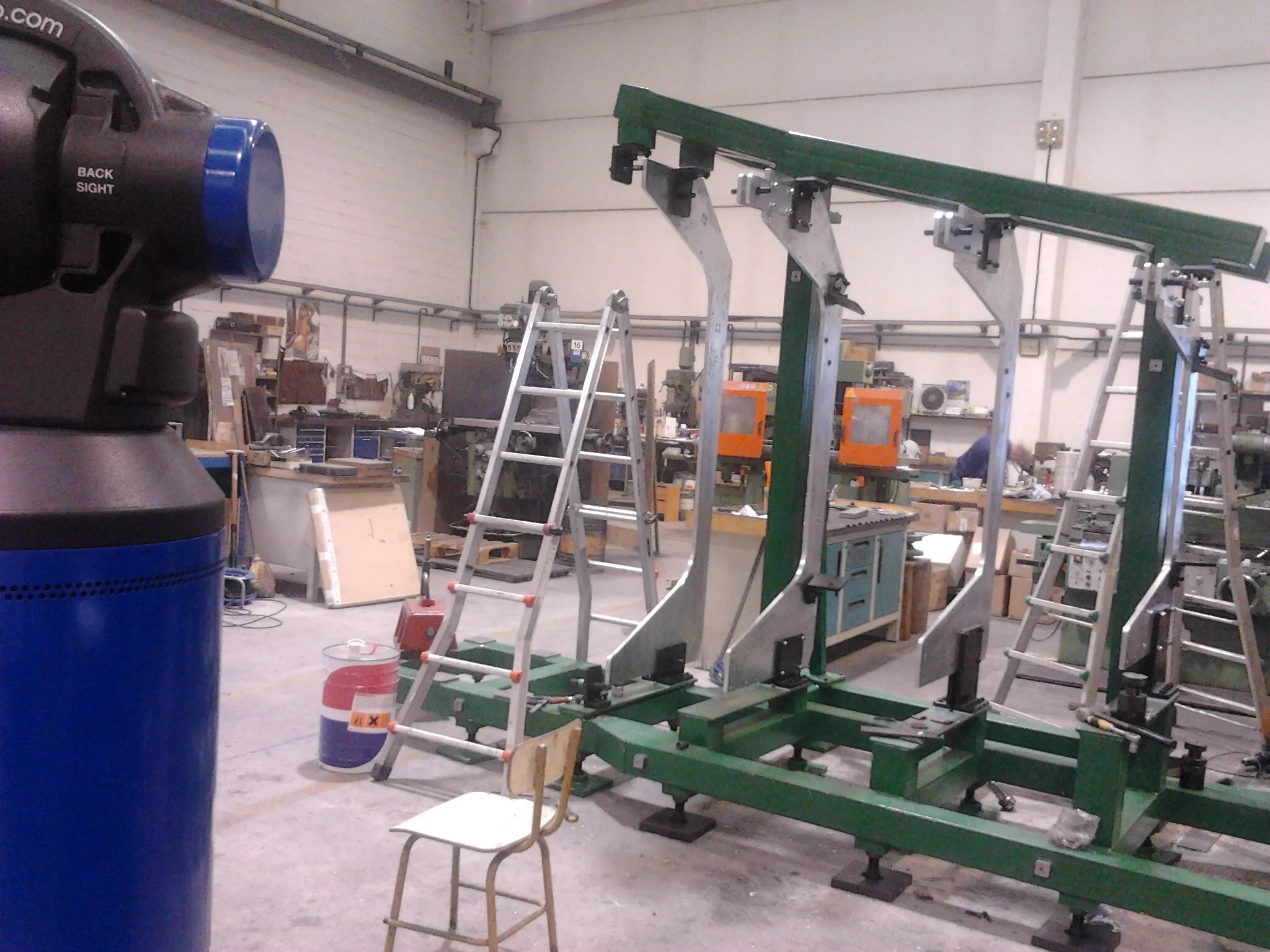 Sample of aero structure for pre-assy of fuselage sections in OEM plant made in JESDA.Measurement by FARO LASER TRACKER. 2011