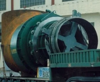 kaplan Turbine for shipping to Venezuela (Central de Macagua II).1991.B&amp;W Galindo Factory Sestao (Bizkaia) after completition of manufacturing and final testing/validation trials.In charge of FAI  (FIRST ARTICLE INSPECTION)