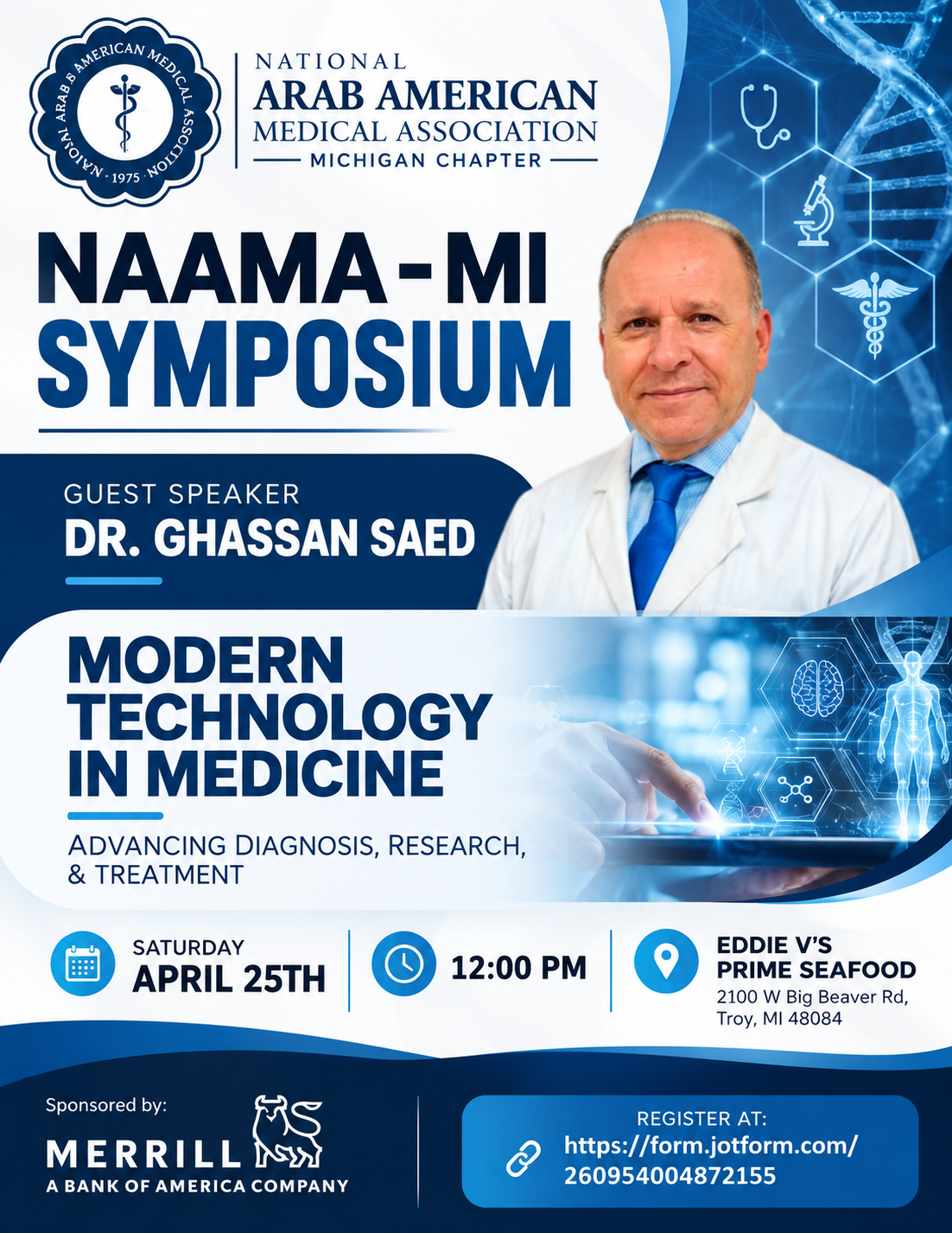 Mini Symposium: Dr. Ghassan Saed: Modern Technology in Medicine. Advancing Diagnosis, Research, and Treatment 