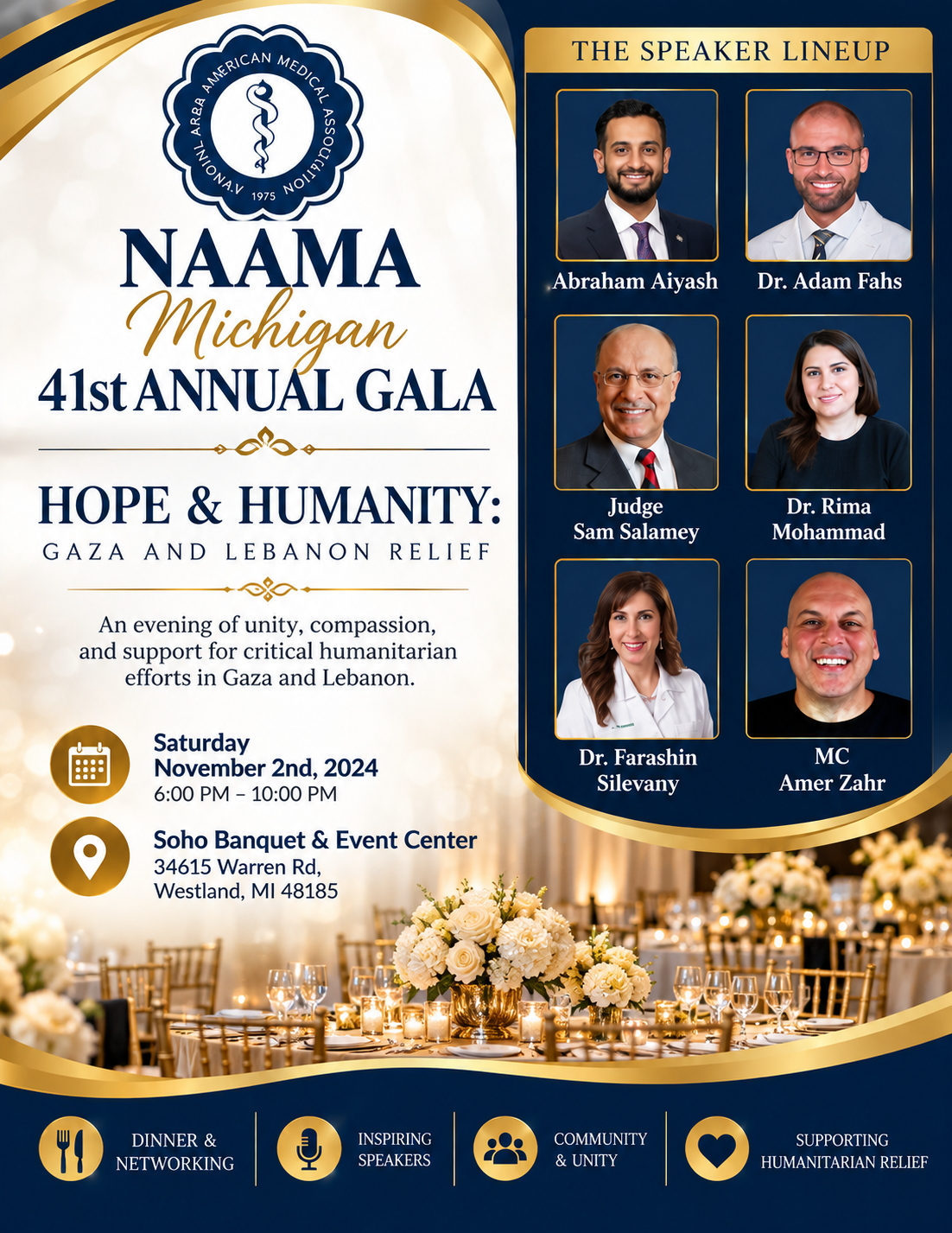NAAMA Michigan 41st Annual Gala – Hope & Humanity
