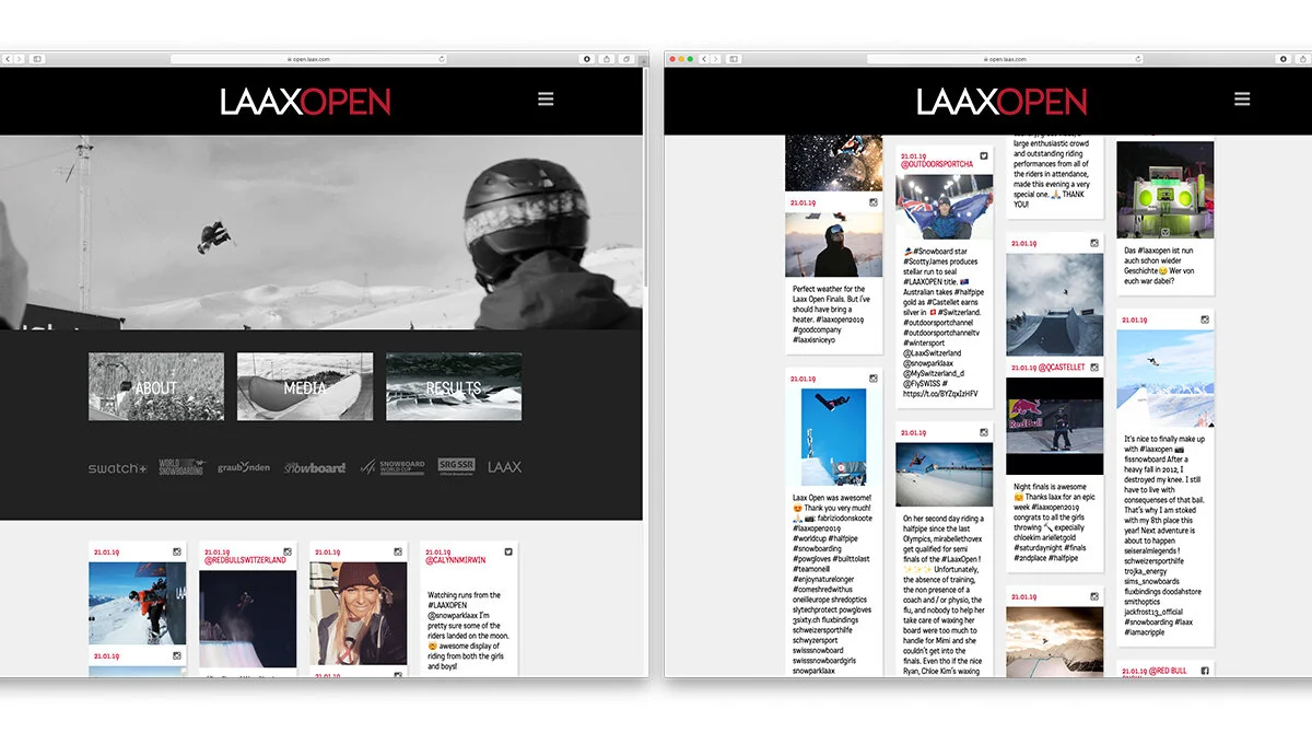 Website / Inkl. SoMe Wall