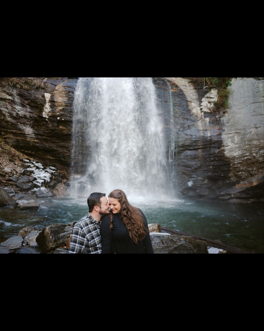 From the rush of the falls to the calm in each other&rsquo;s arms. 

#Ashevillephotographer #Ashevilleengagementportrait #EngagedLife #NatureLovers