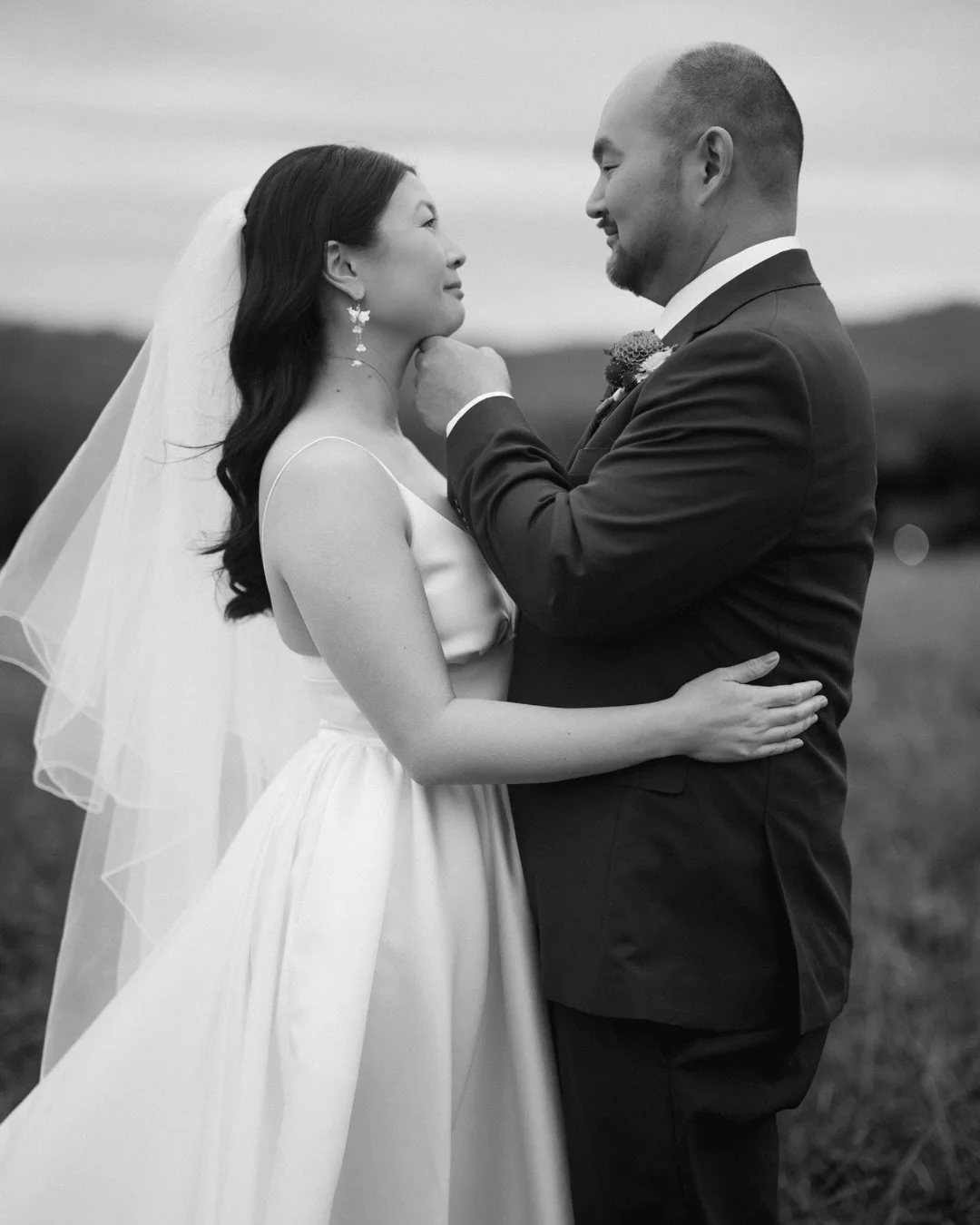 This farm wedding had everything: a light rain during the ceremony (just enough to make it feel like a movie), golden fall leaves clinging to the trees, late-season blooms still showing off in the garden and a surprise cameo from the farm cat who cle